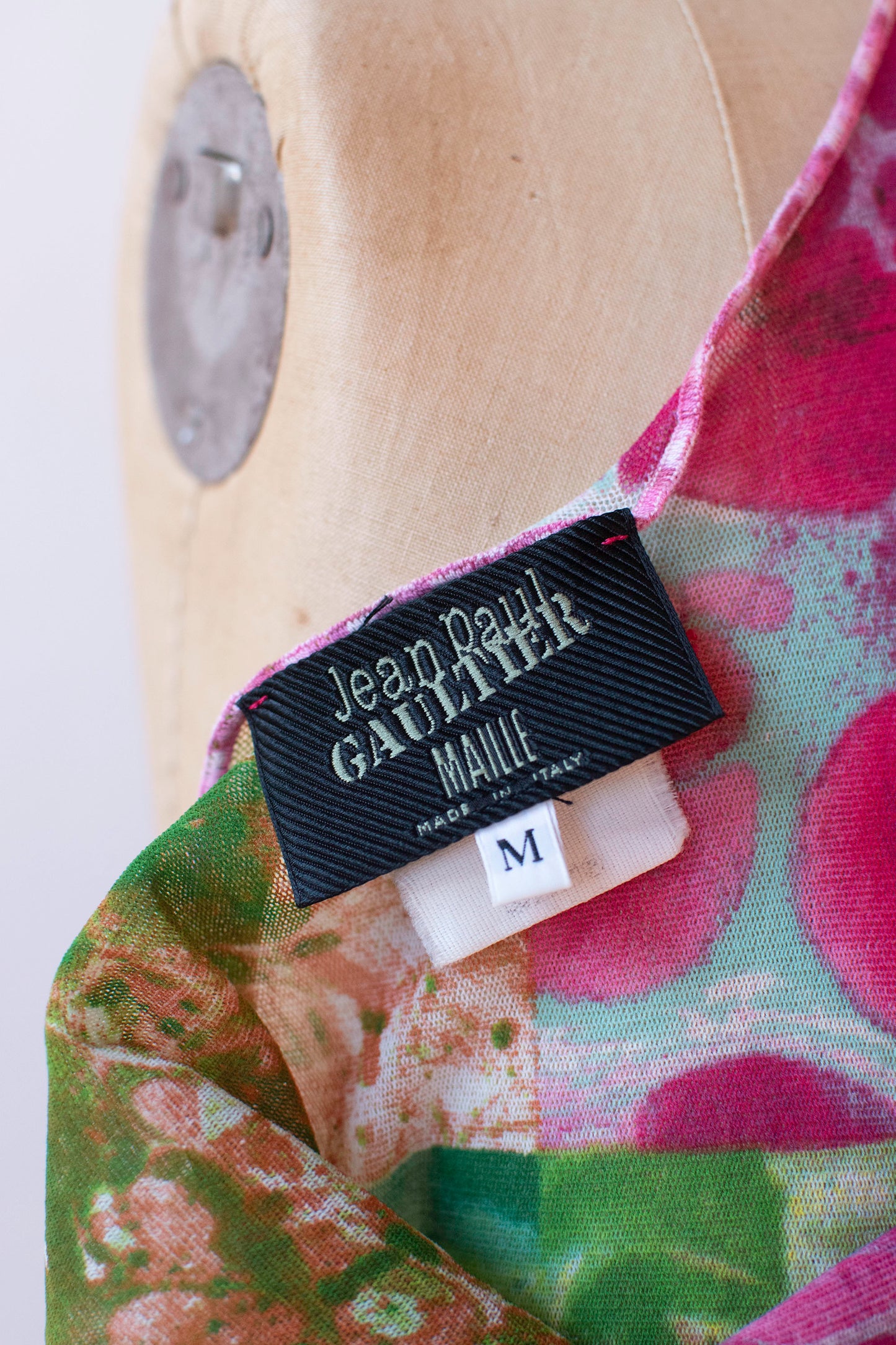 Bacteria Print Mesh Dress | Jean Paul Gaultier SS 2000