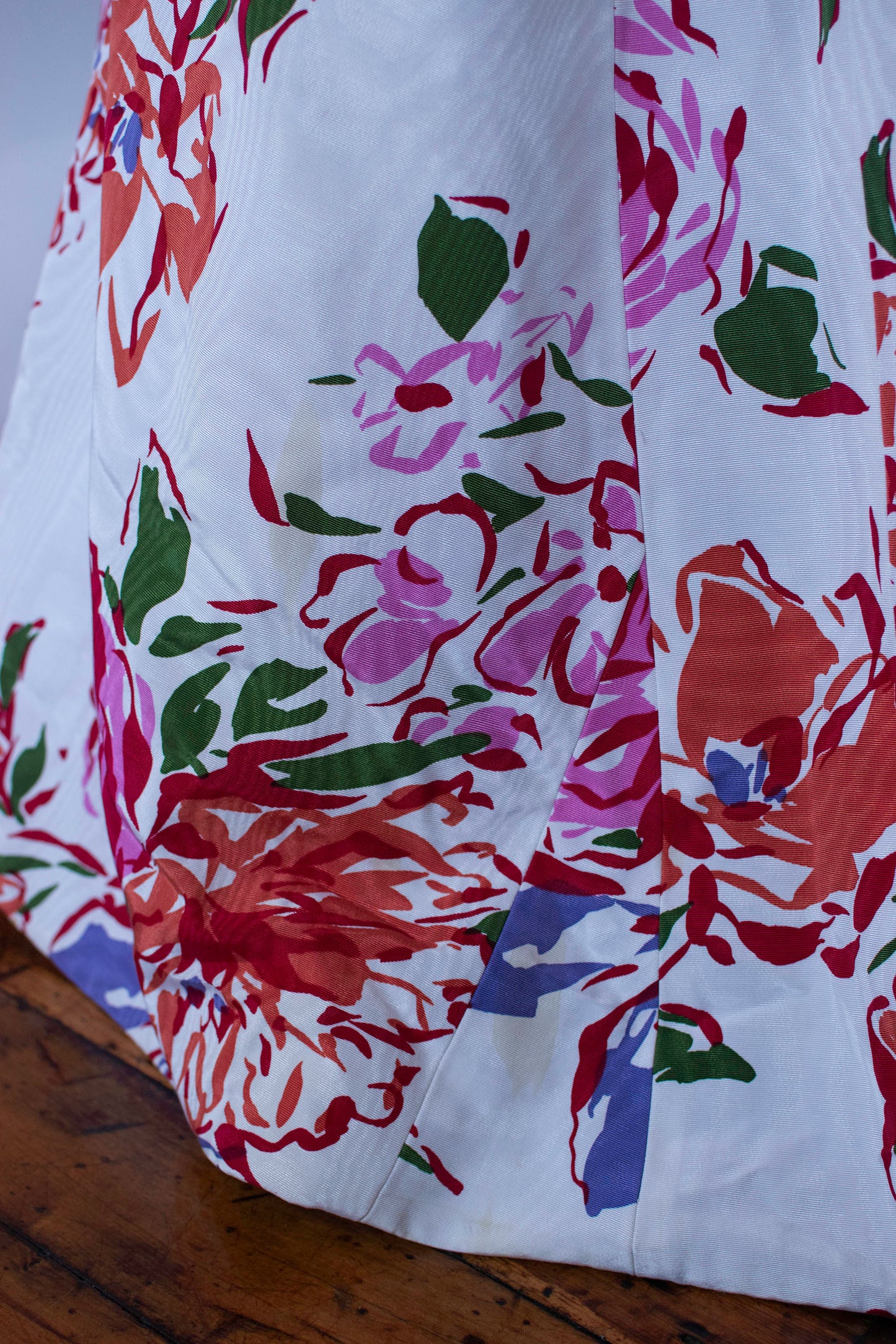 1980s Floral Print Gown | Scaasi boutique