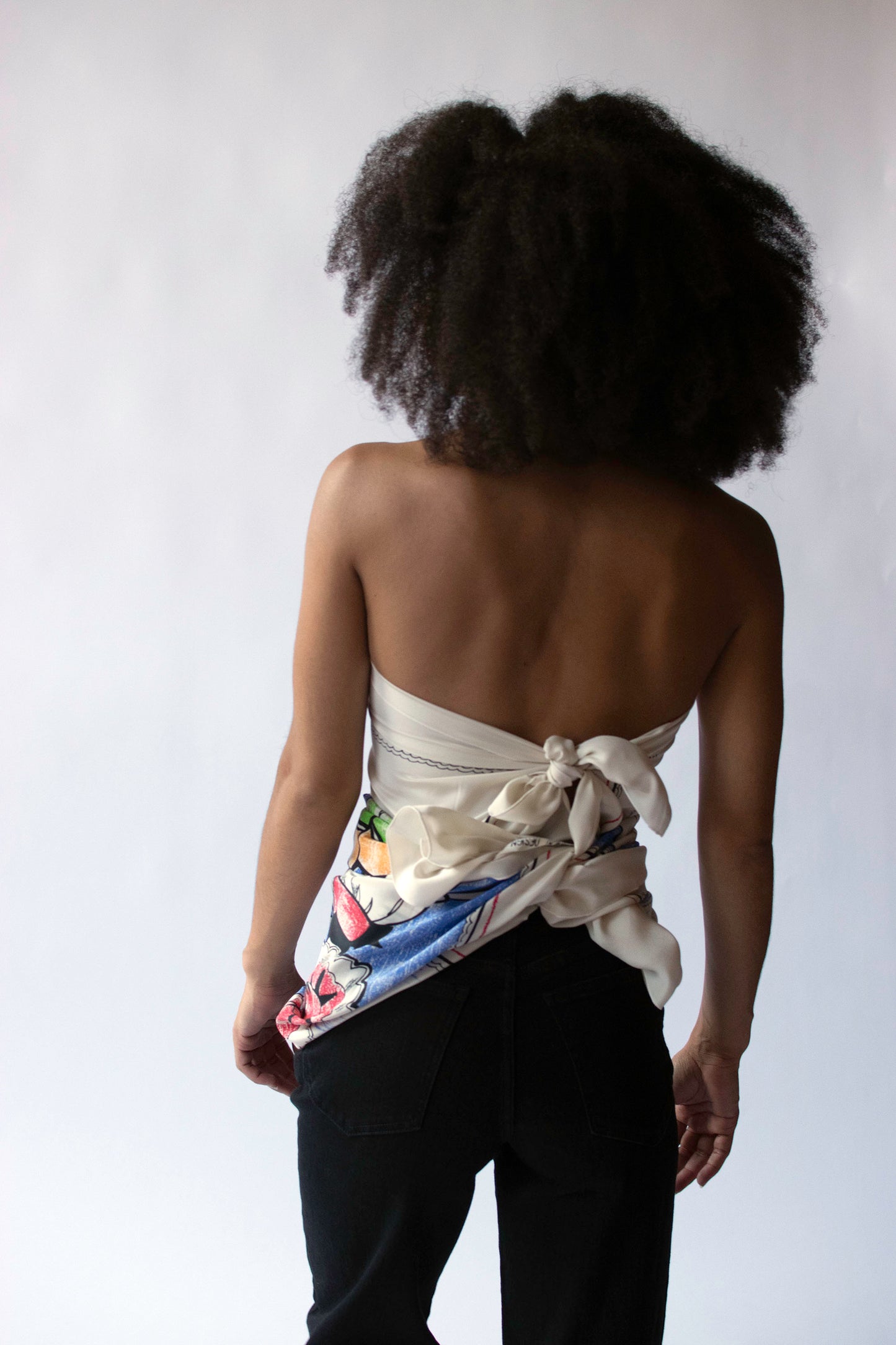 Printed Silk Scarf | Michael Vollbracht 1982