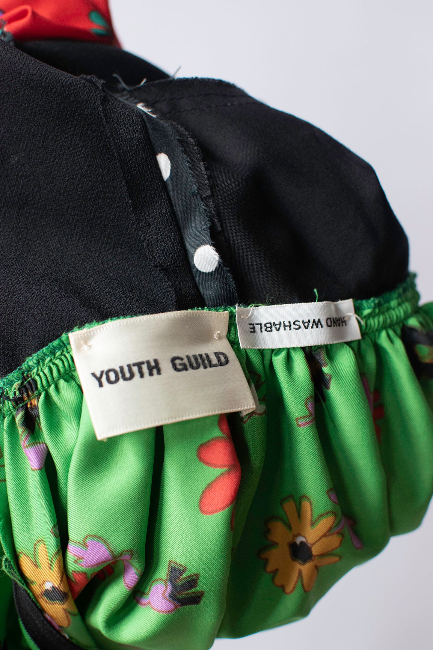 1970s Mixed Print Dress | Youth Guild