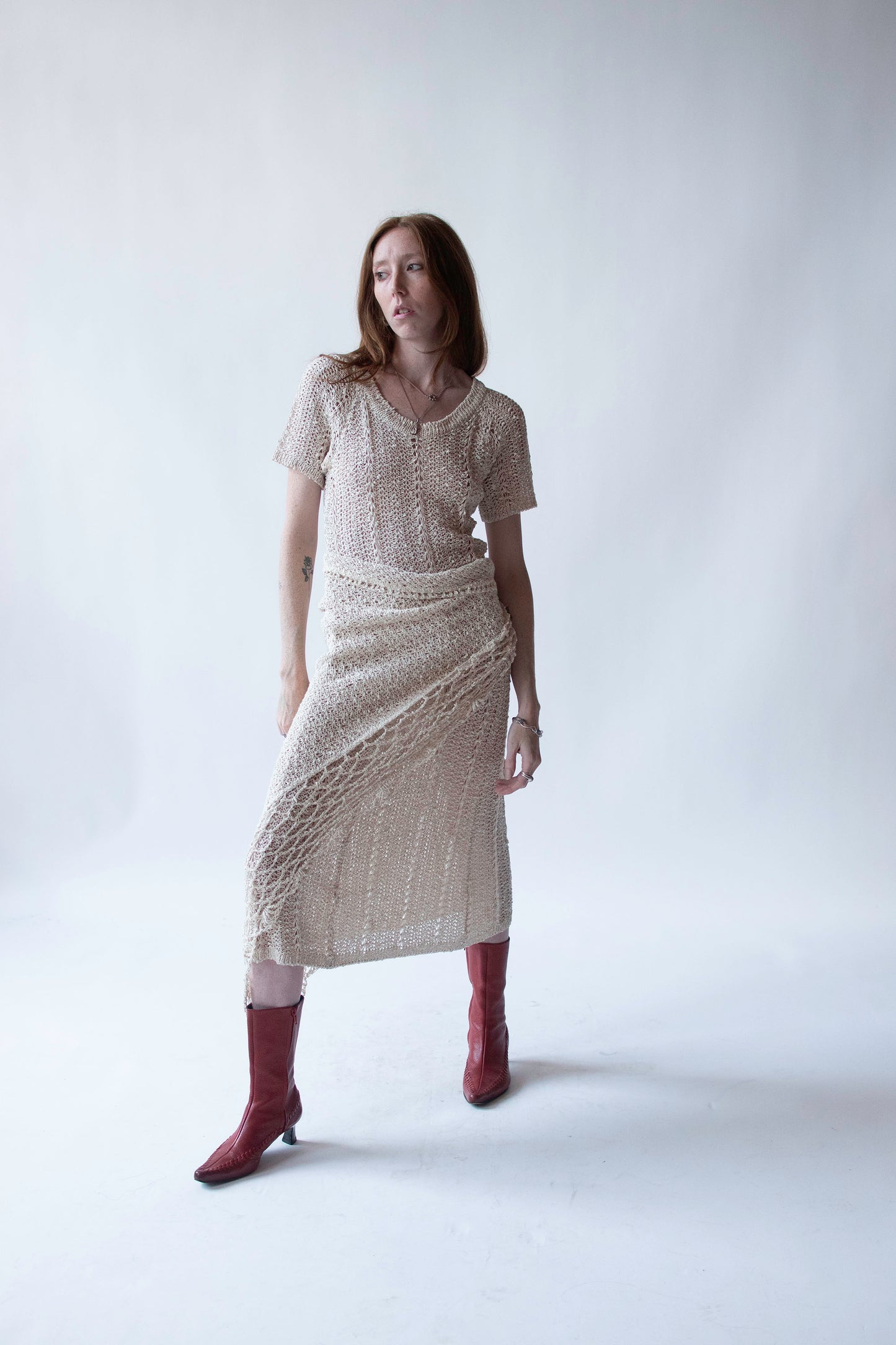 Irish Linen Dress w/ Shawl | Pallas