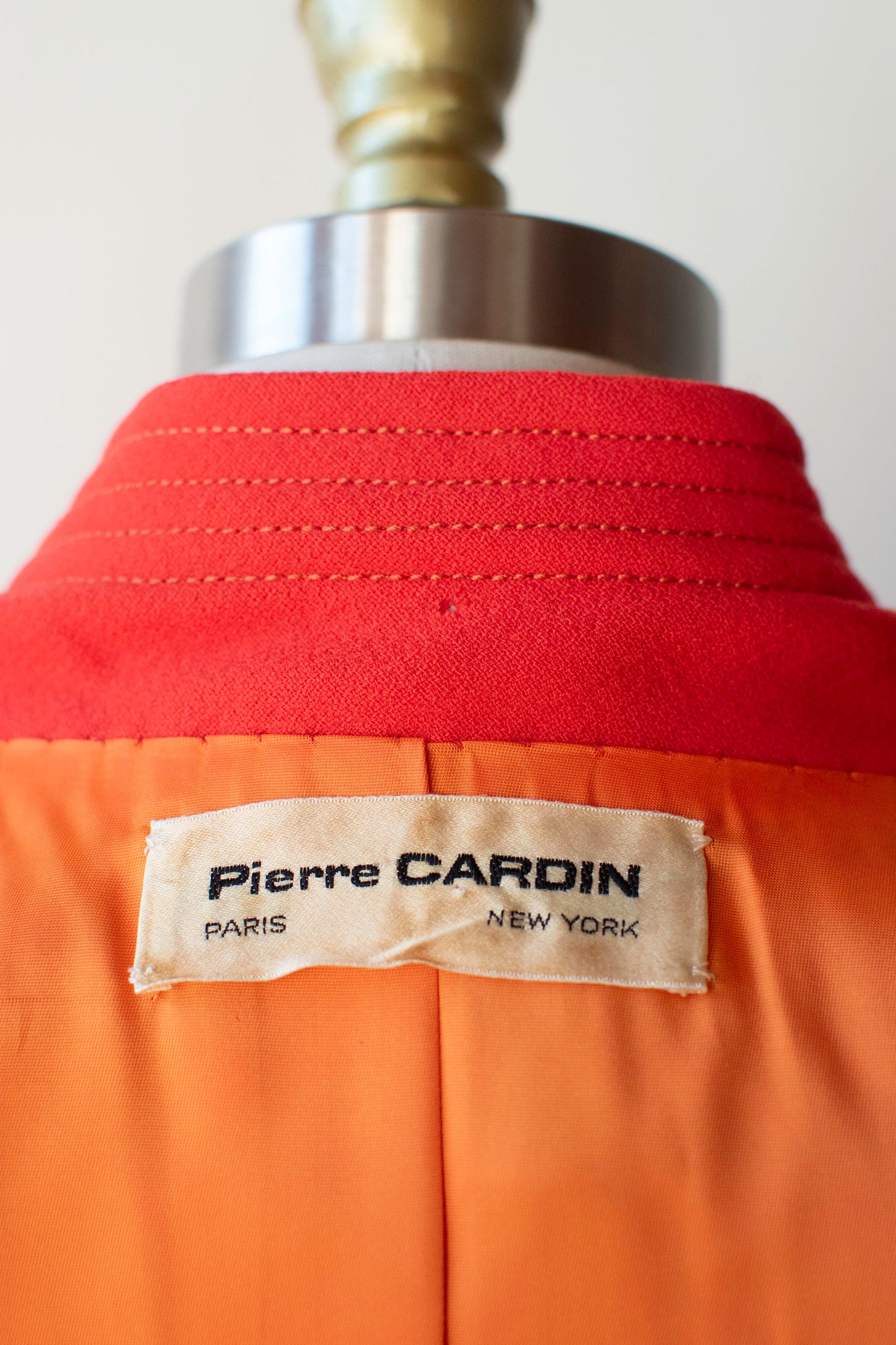 1960s Vibrant Red Coat | Pierre Cardin