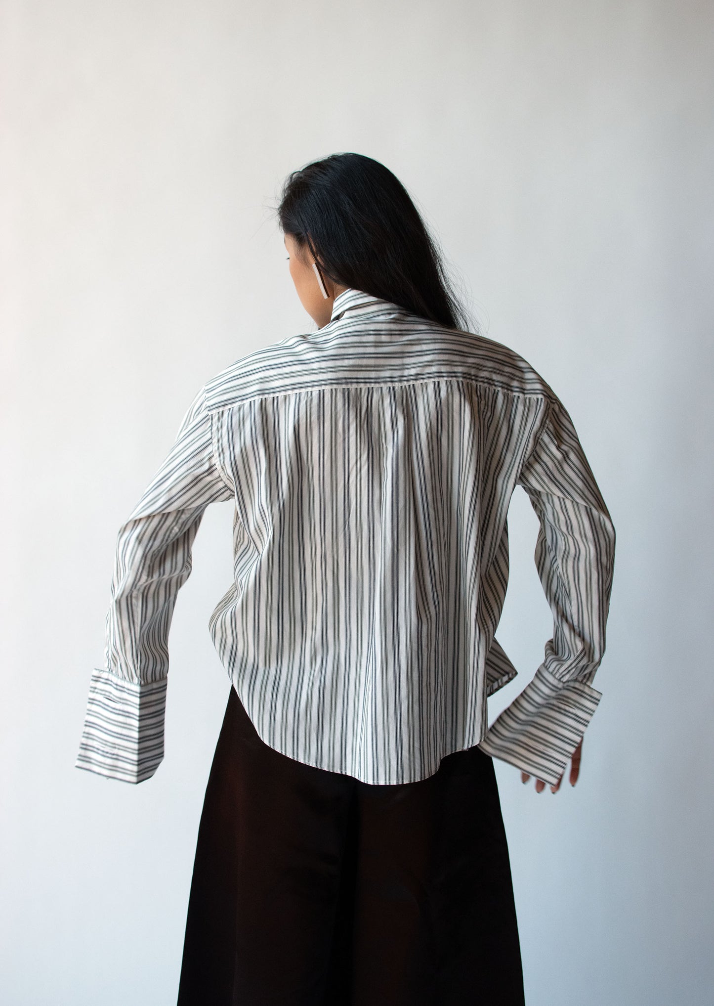 Striped Cotton Shirt | Romeo Gigli FW 1994