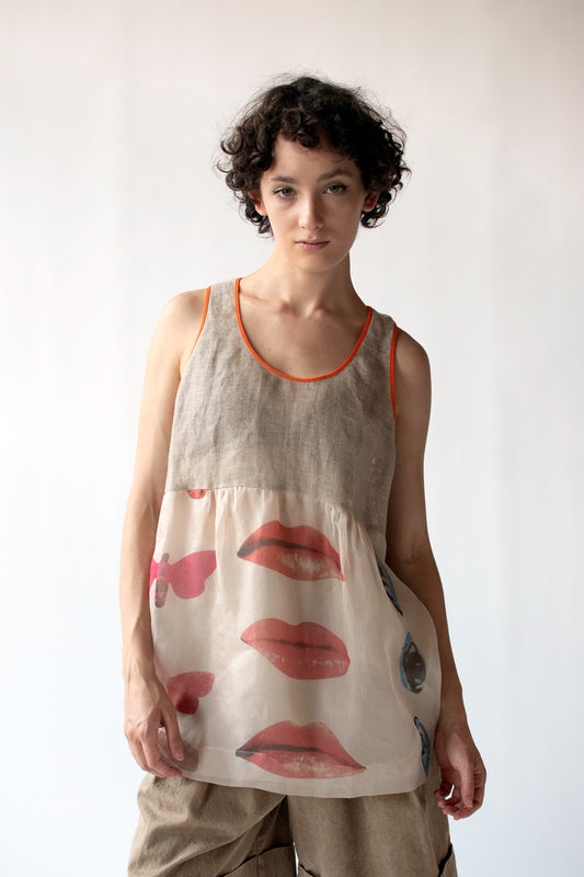 Surrealist Print Tank | Philosophy Di Alberta Ferretti SS 2010
