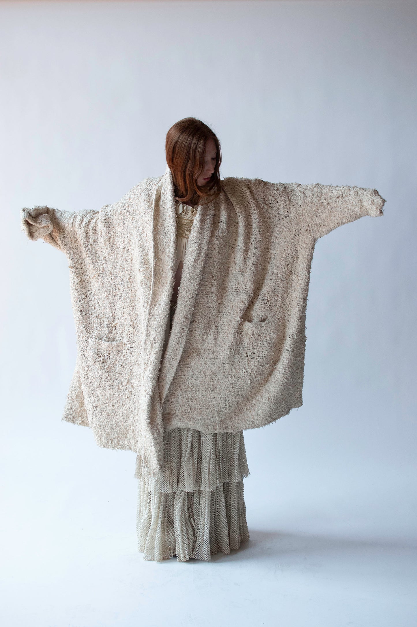 Woven Silk Coat | Romeo Gigli for Callaghan