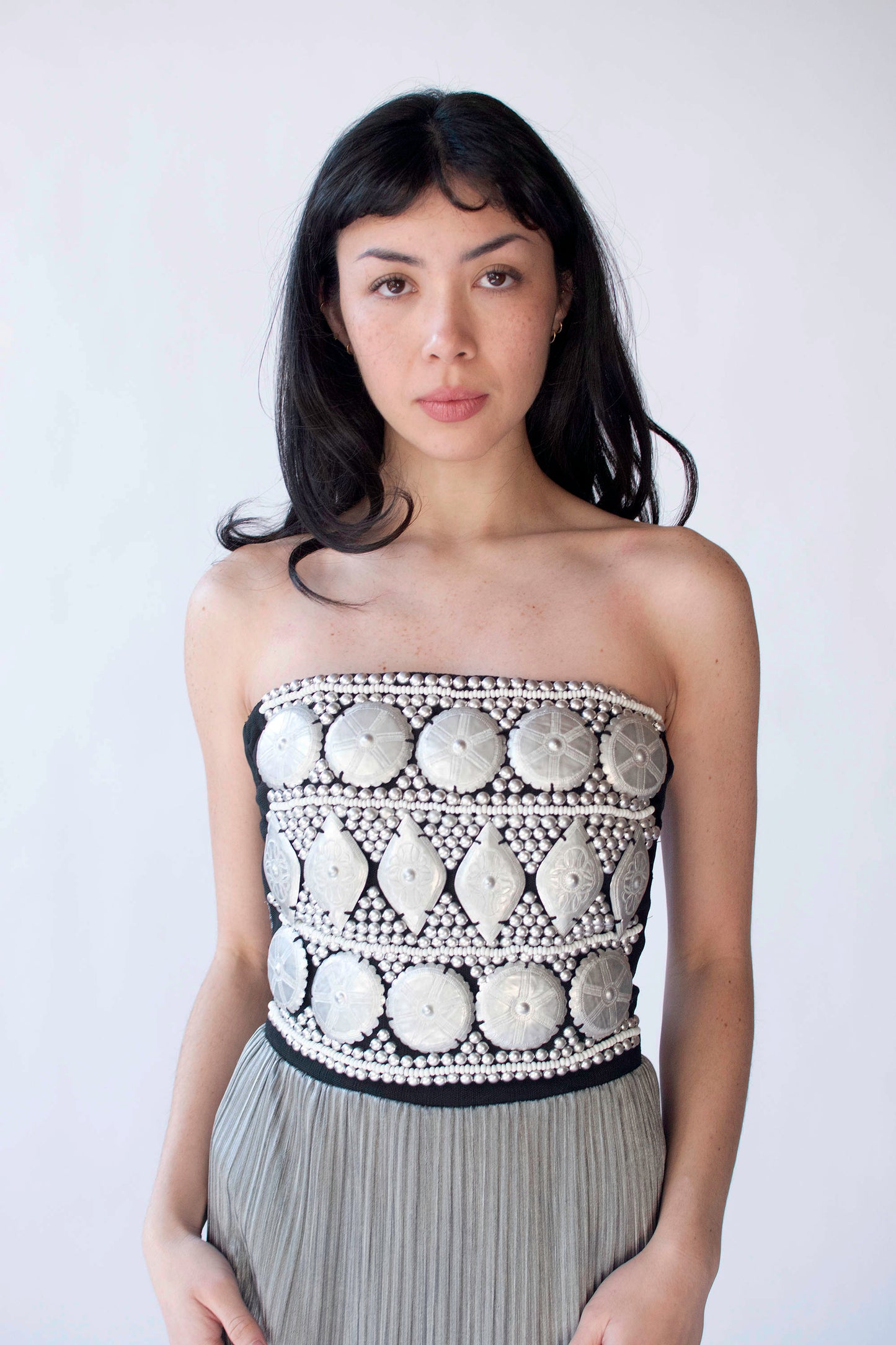 Silver Plisse Dress | Helen Storey 1988