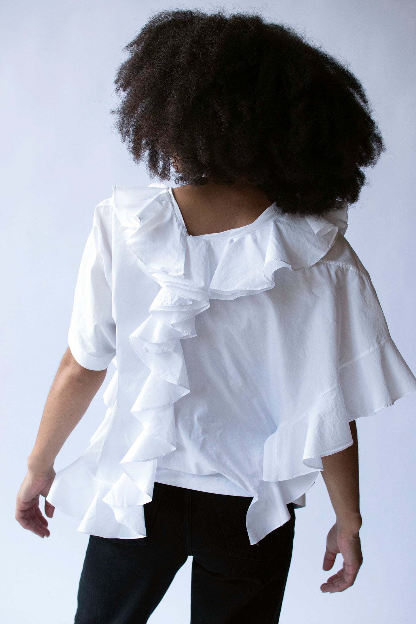 Ruffled White top | Junya Watanabe Comme des Garcons SS 2007