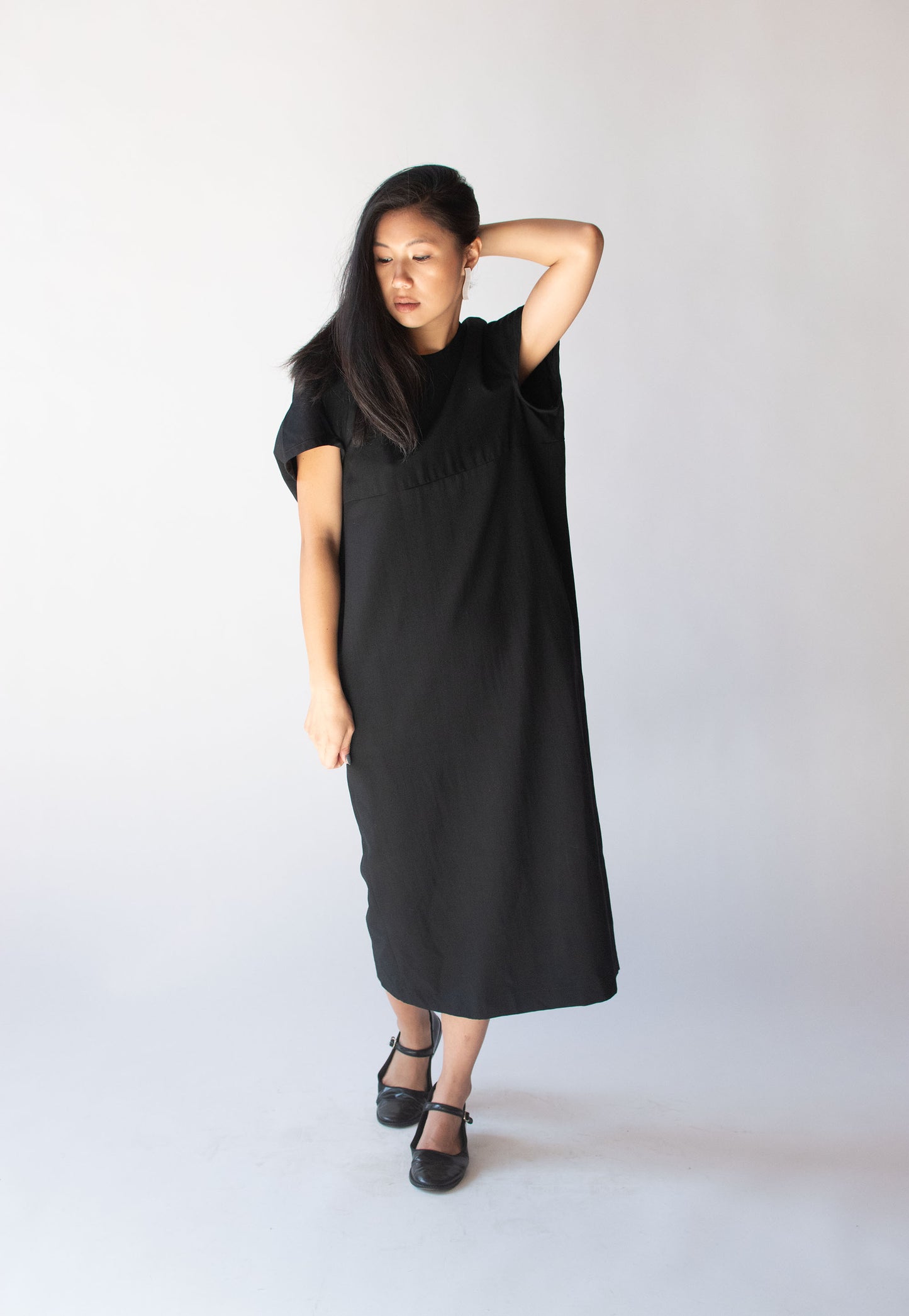 Black Wool Cocoon Dress | Comme Des Garcons F/W 1990