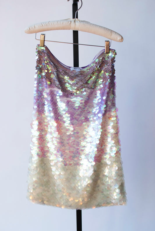 Ombre Paillette Skirt | Moschino Cheap & Chic
