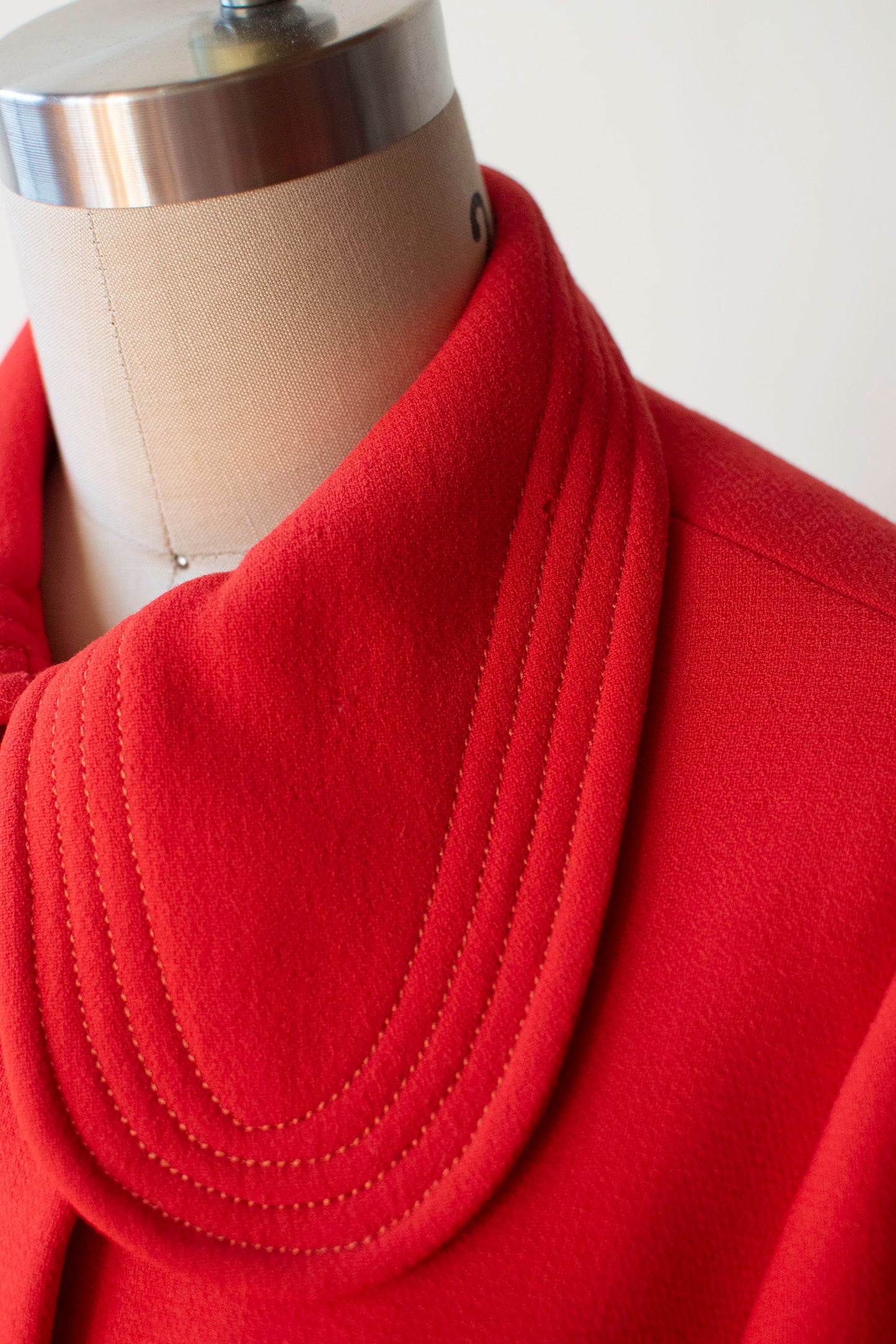 1960s Vibrant Red Coat | Pierre Cardin