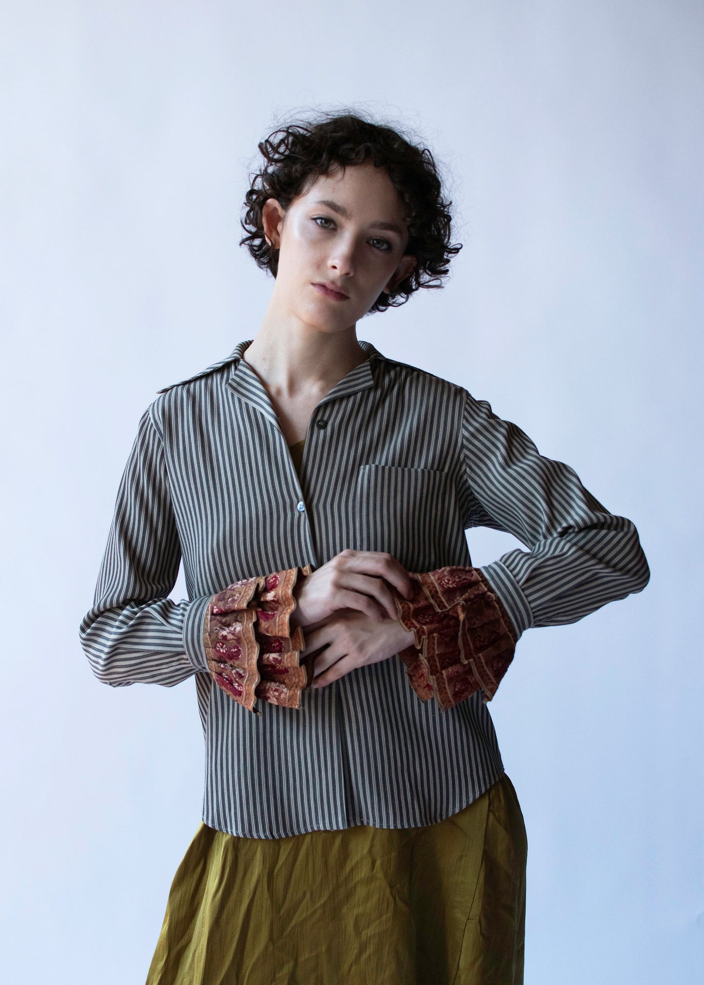 Ruffle Cuff Shirt | Romeo Gigli