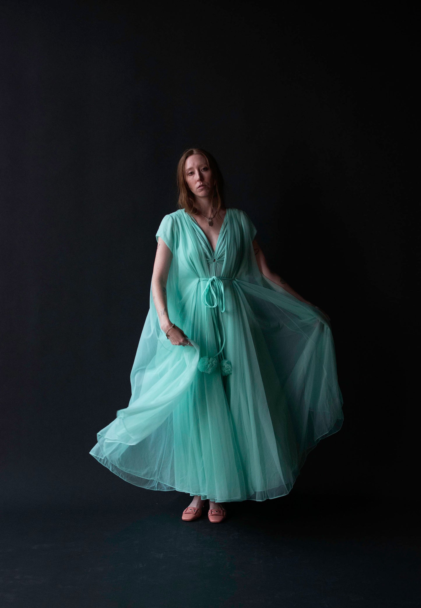 Mint Peignoir | Claire Sandra by Lucie Ann Beverly Hills