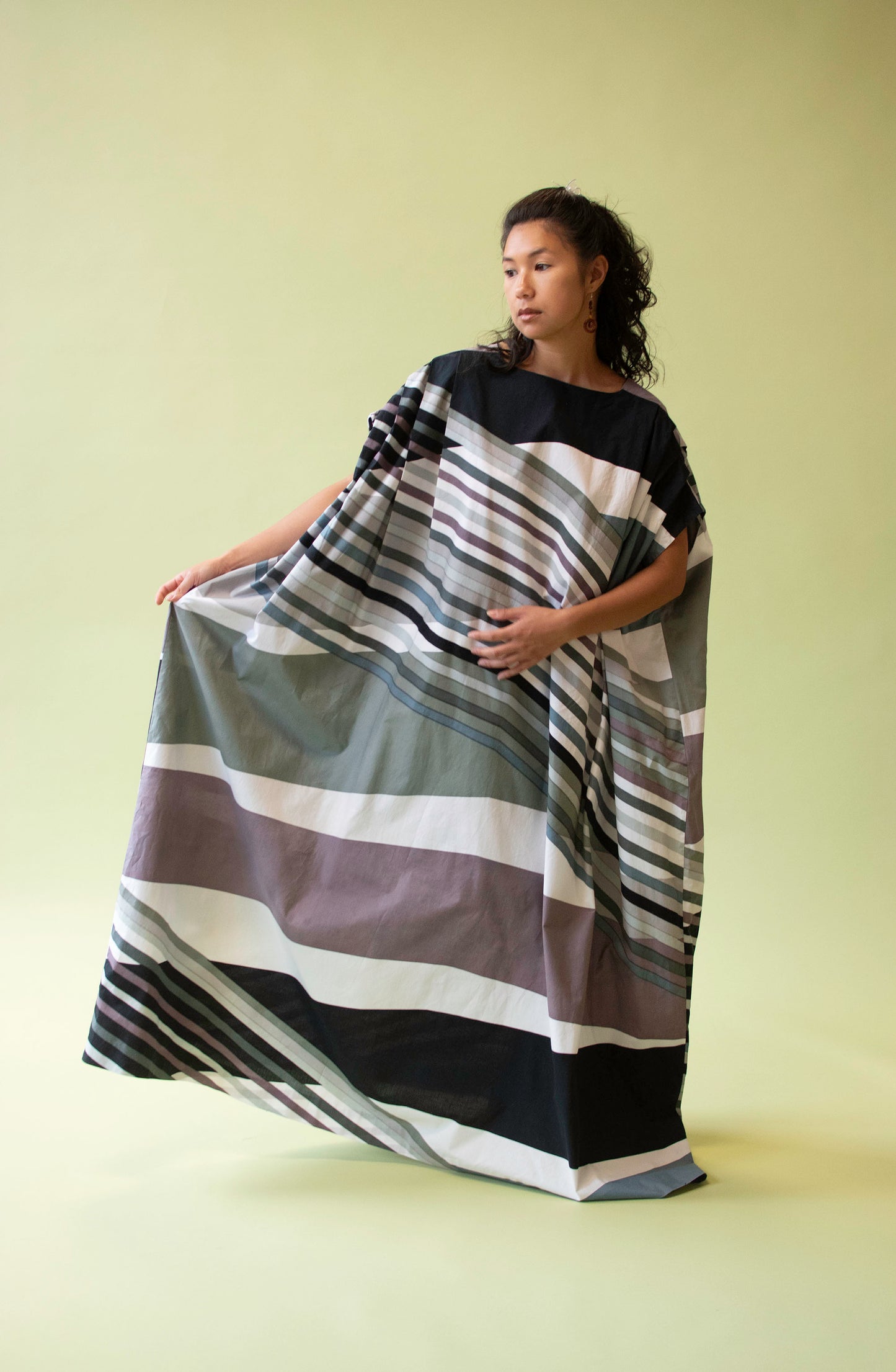 1990s Abstract Print Caftan | Marimekko