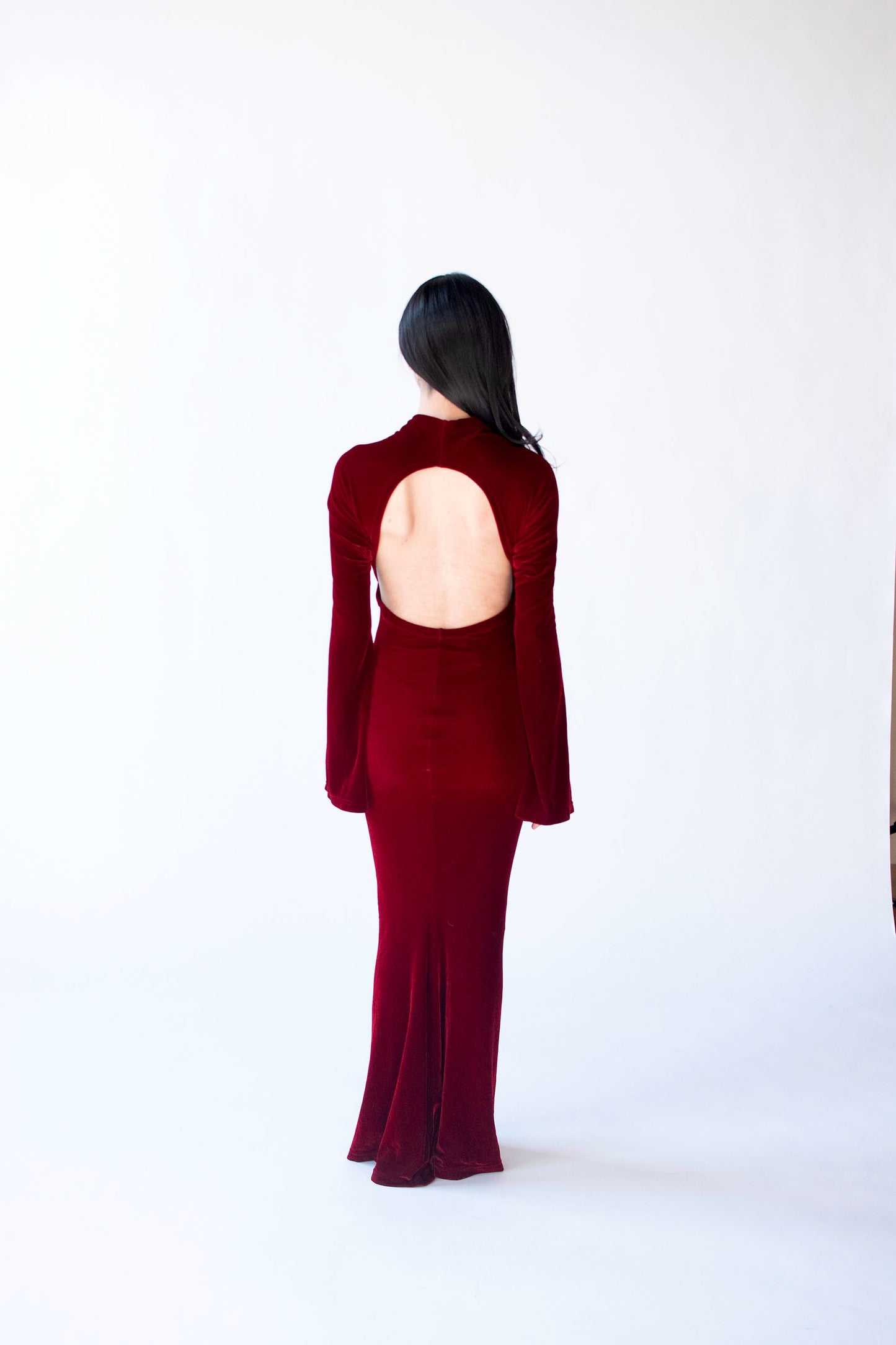 Burgundy Velvet Dress | Roman Keflay