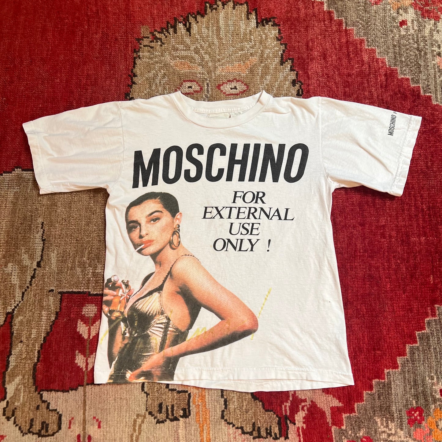 1990s For External Use Only T-Shirt | Moschino