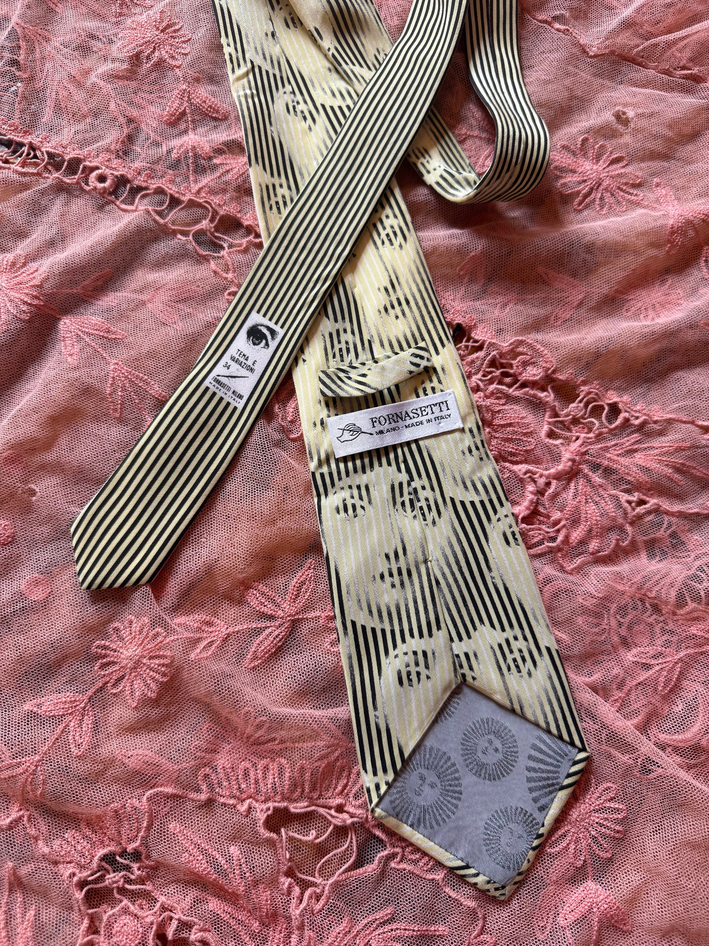 Surrealist Face Print Tie | Fornasetti