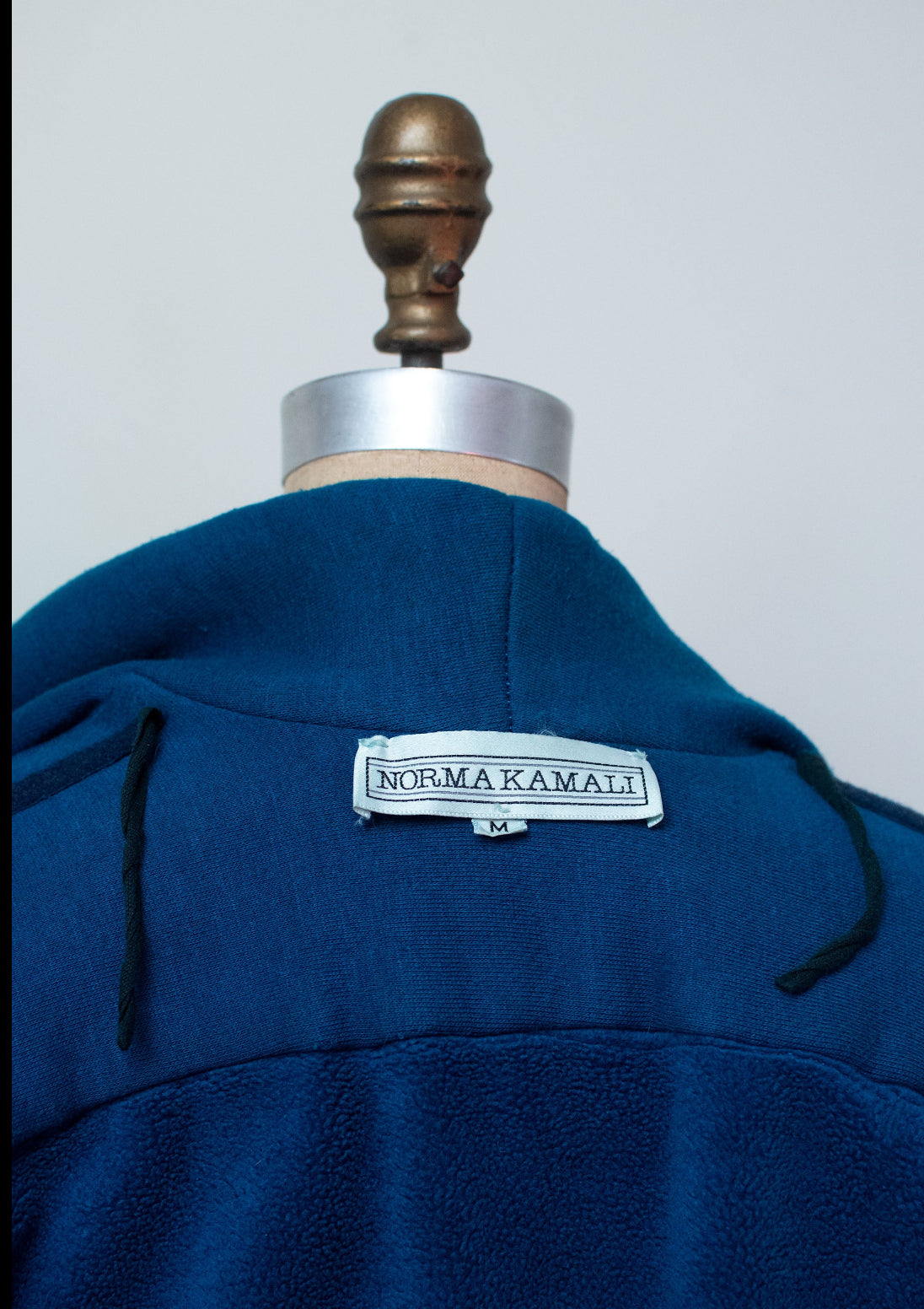 1980s Blue Sweatshirt Coat | Norma Kamali