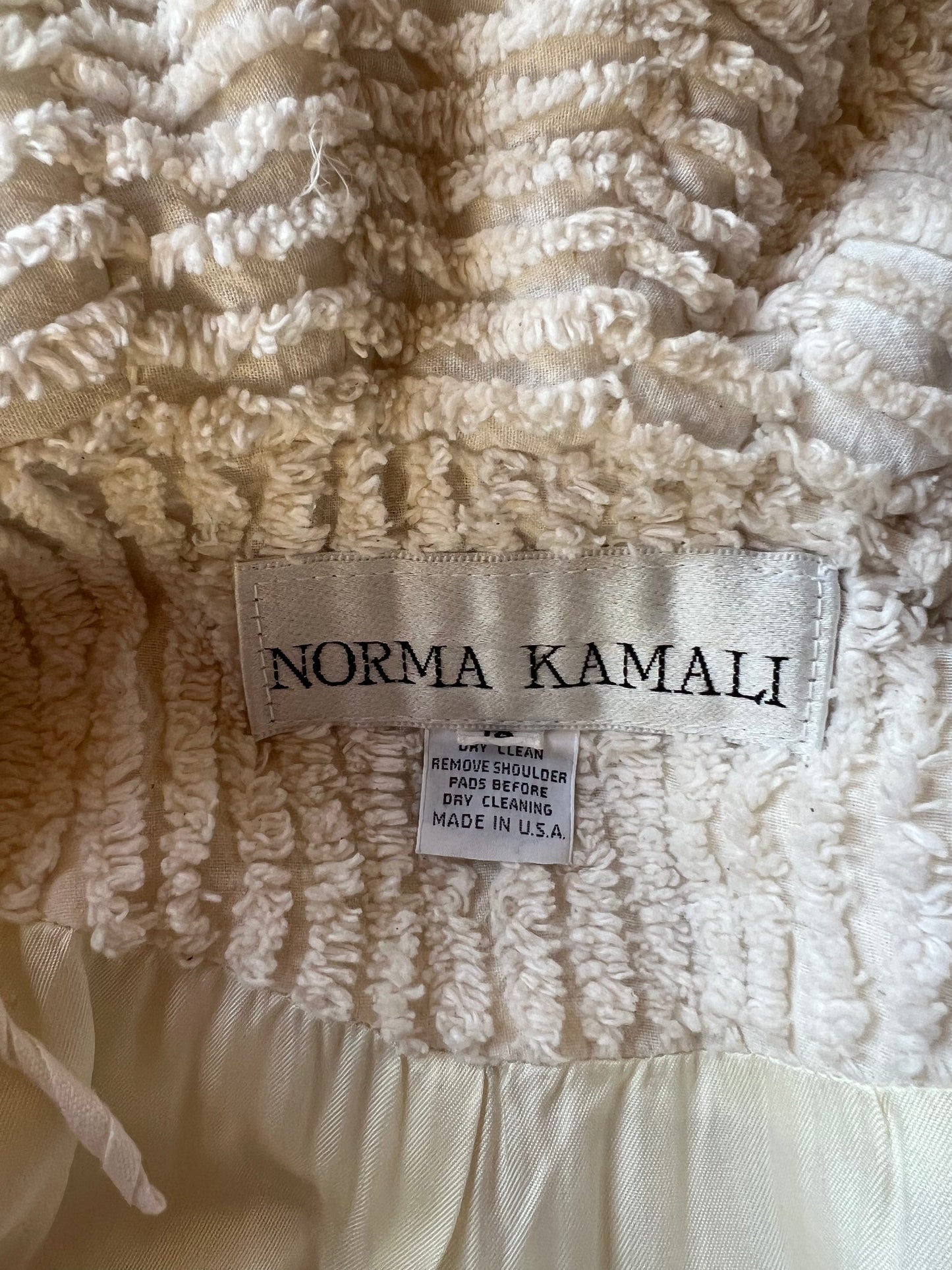1980s Chenille Coat | Norma Kamali
