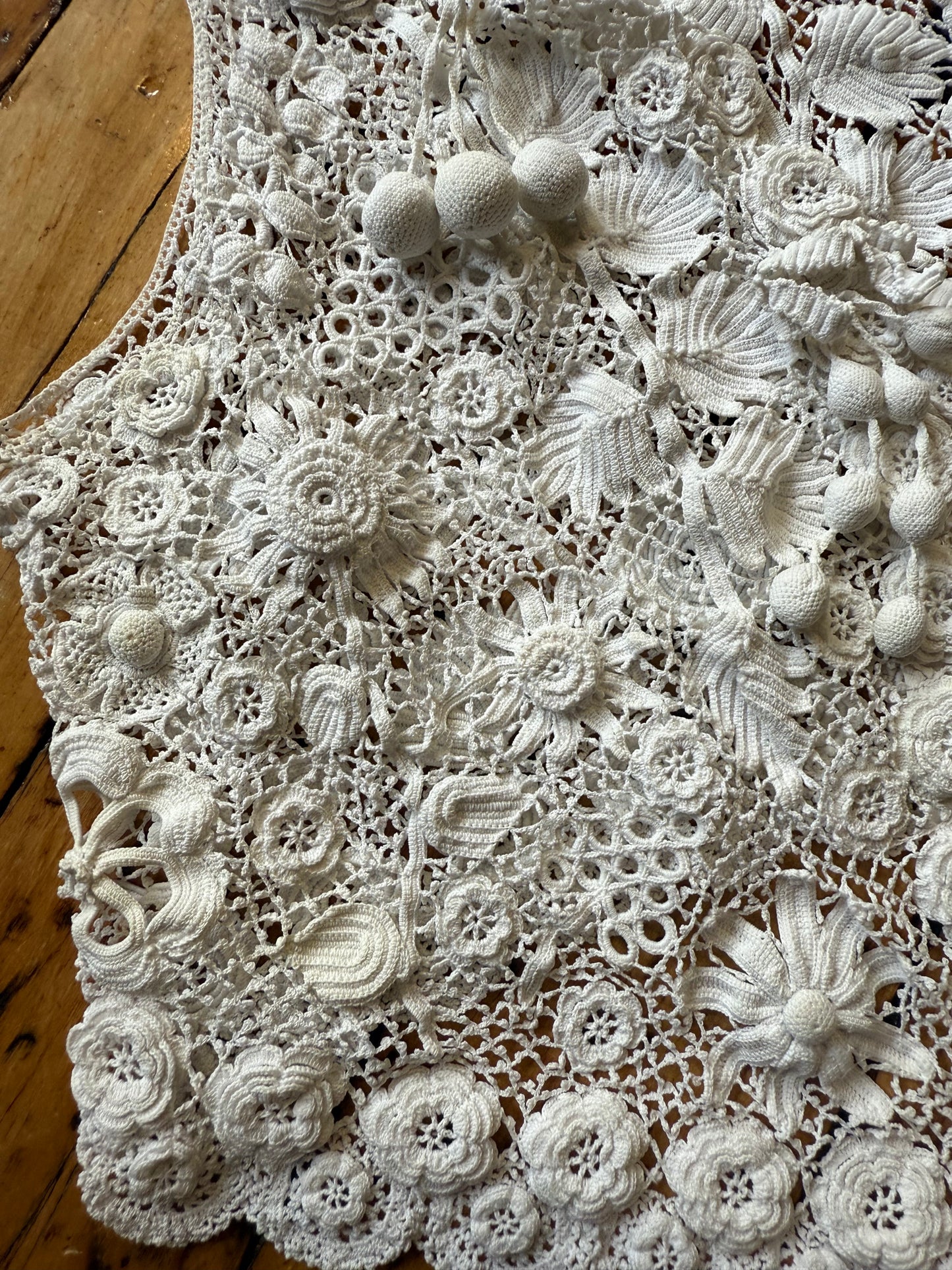 Antique Irish Crochet Vest