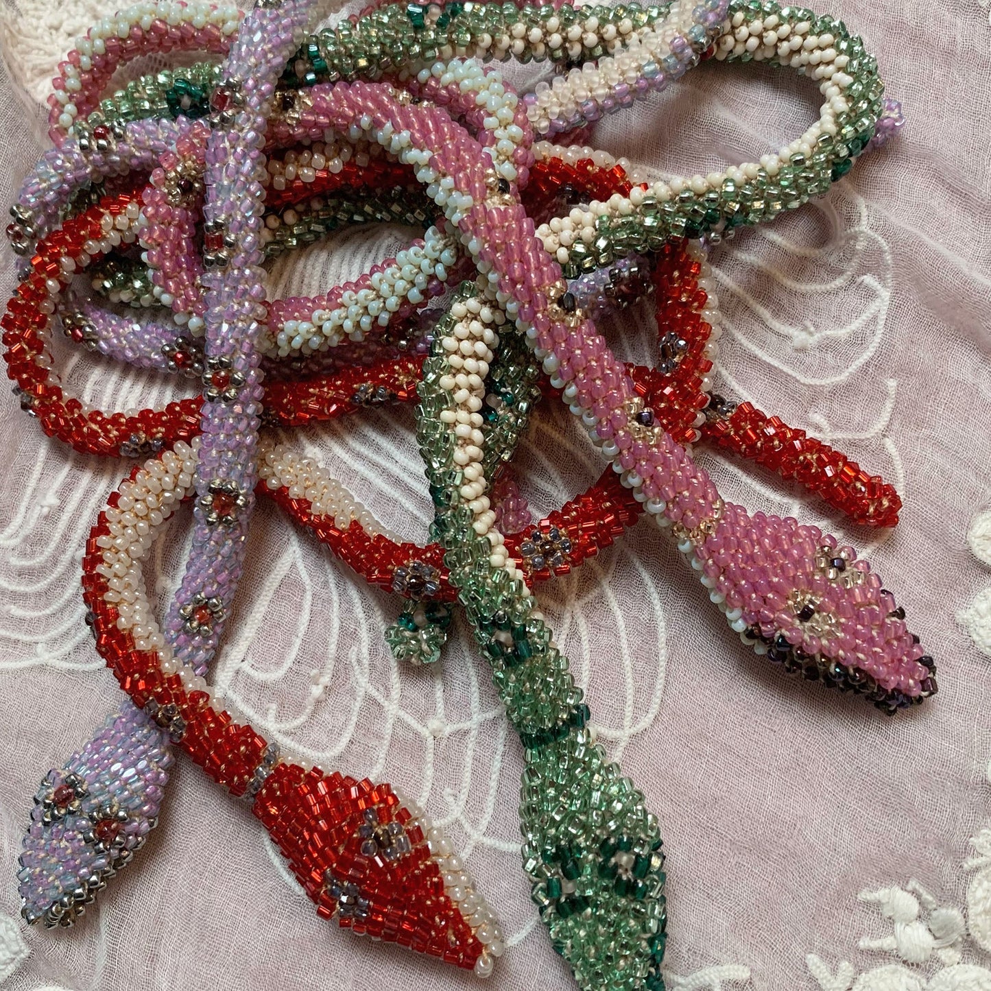 Custom Bead Crochet Snake | Regular Length