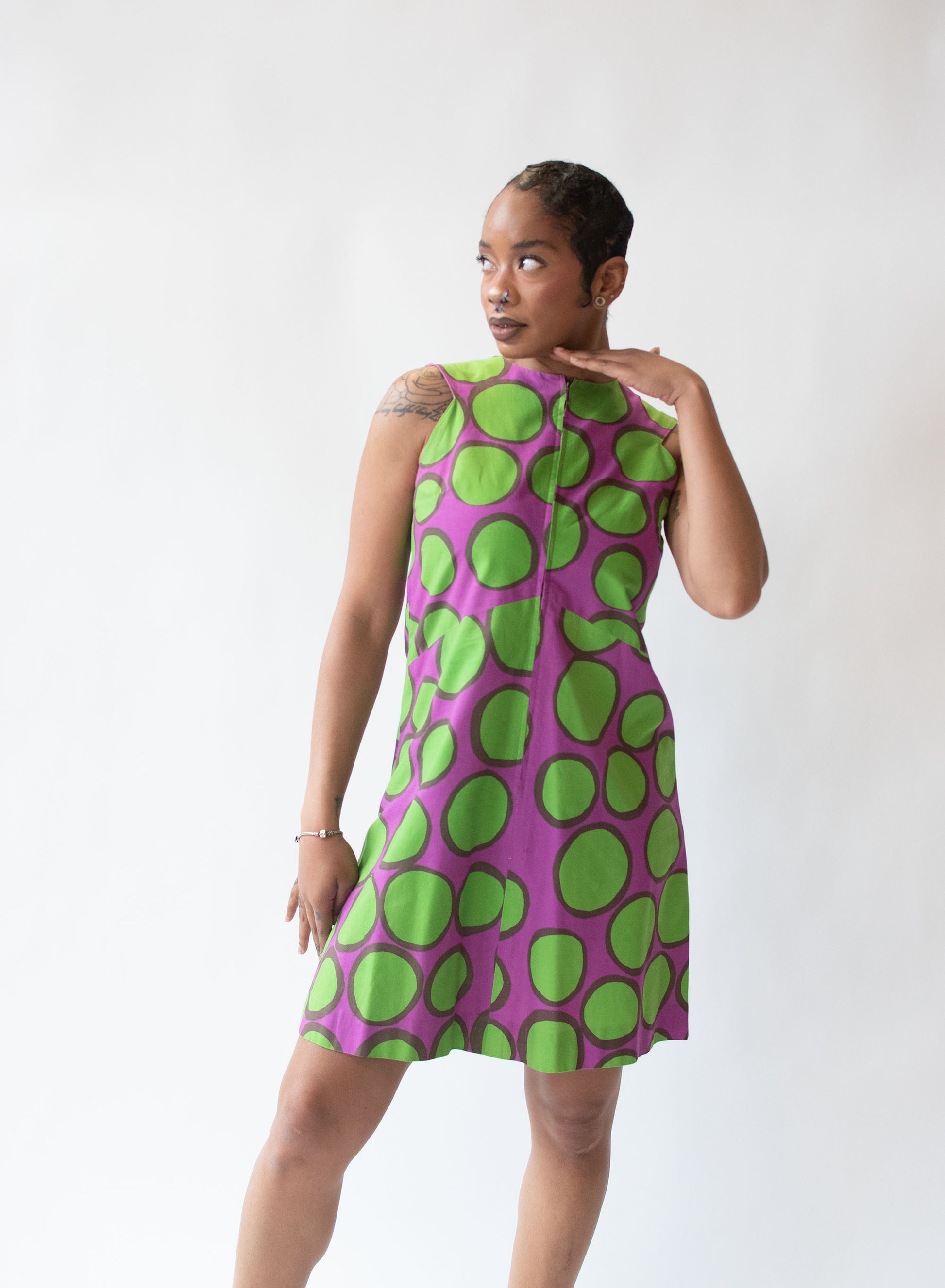 Polka Dot Mini Dress | Marimekko 1965 Female Hysteria Vintage Polka Dot Mini Dress | Marimekko 1965 Female Hysteria Vintage