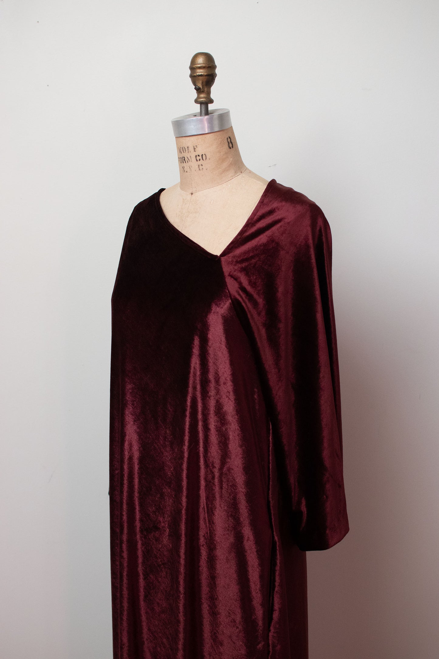 1980s Velour Dress | Halston IV