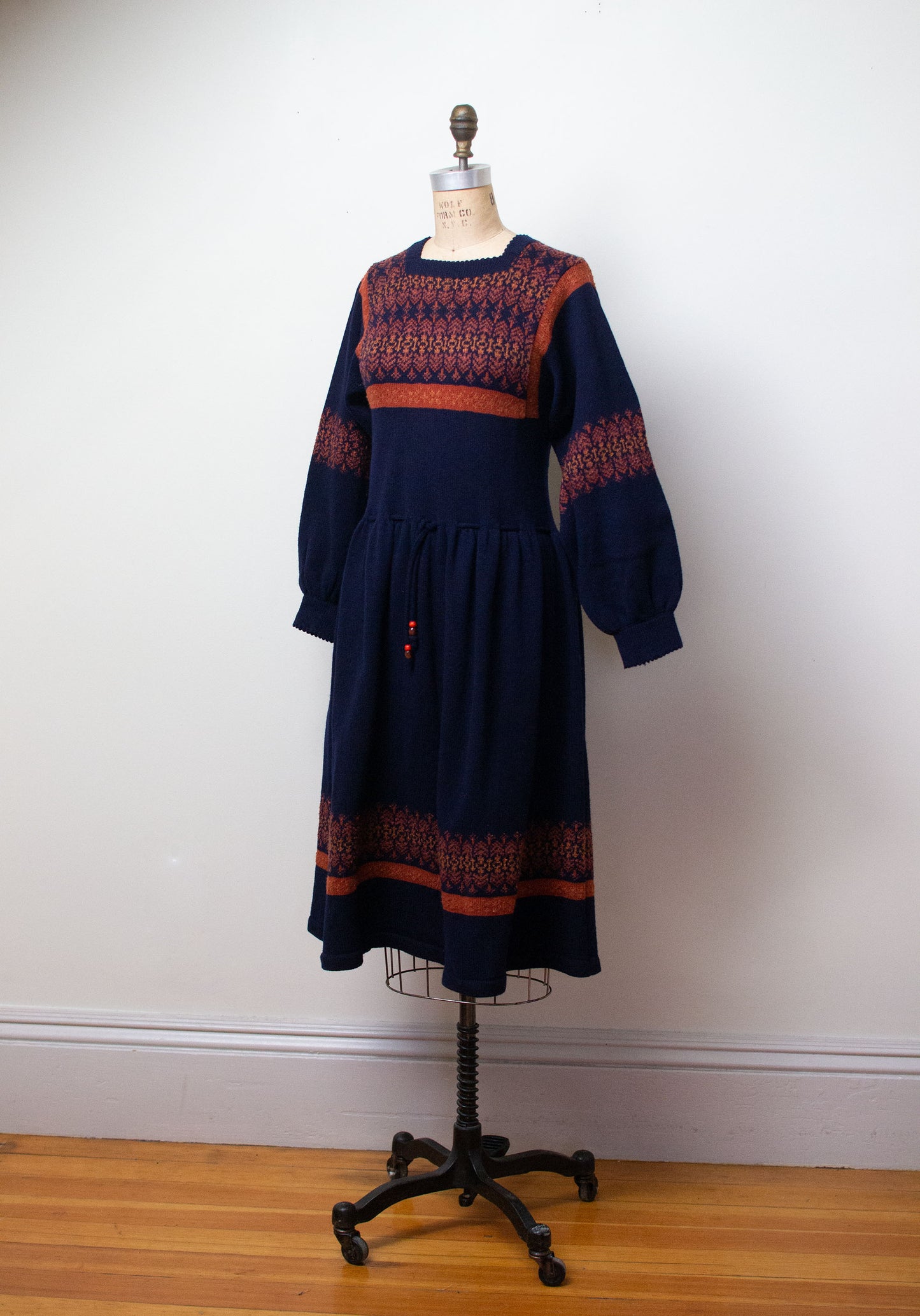 1970s Balloon Sleeve Knit Dress | Josephine Baker