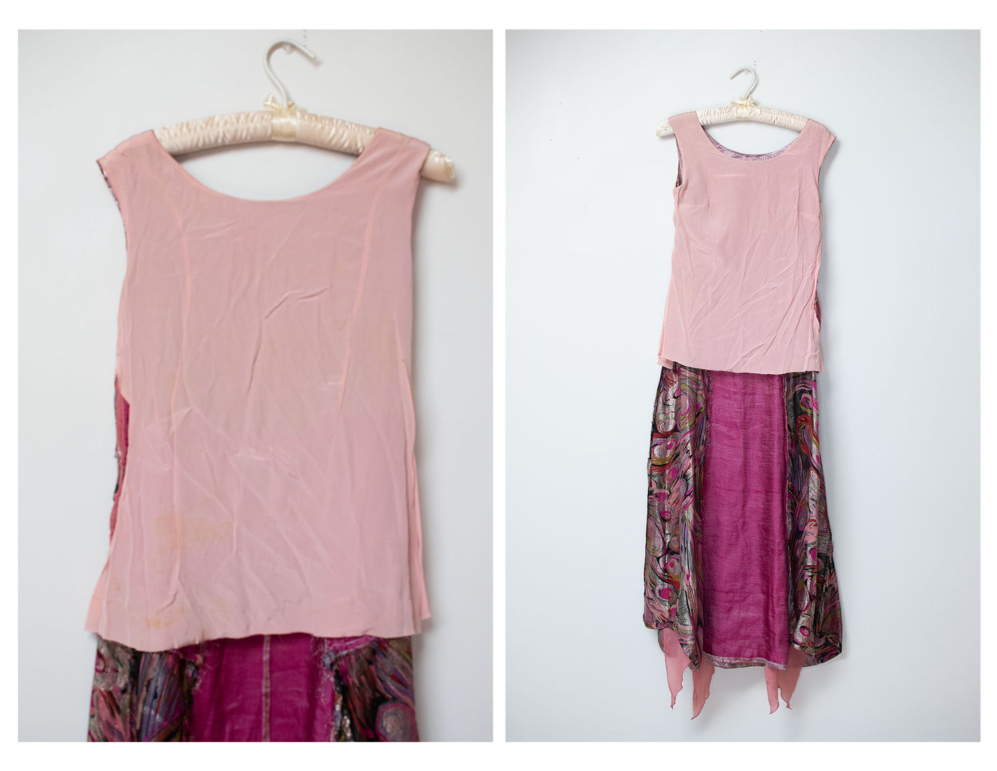 1920s Pink Lamé Dress