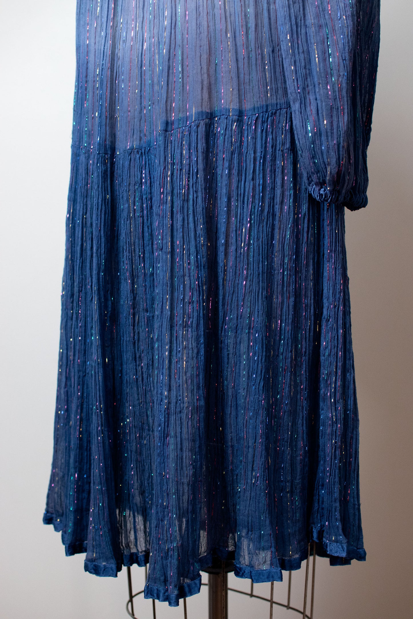 1970s Ombre Gauze Dress