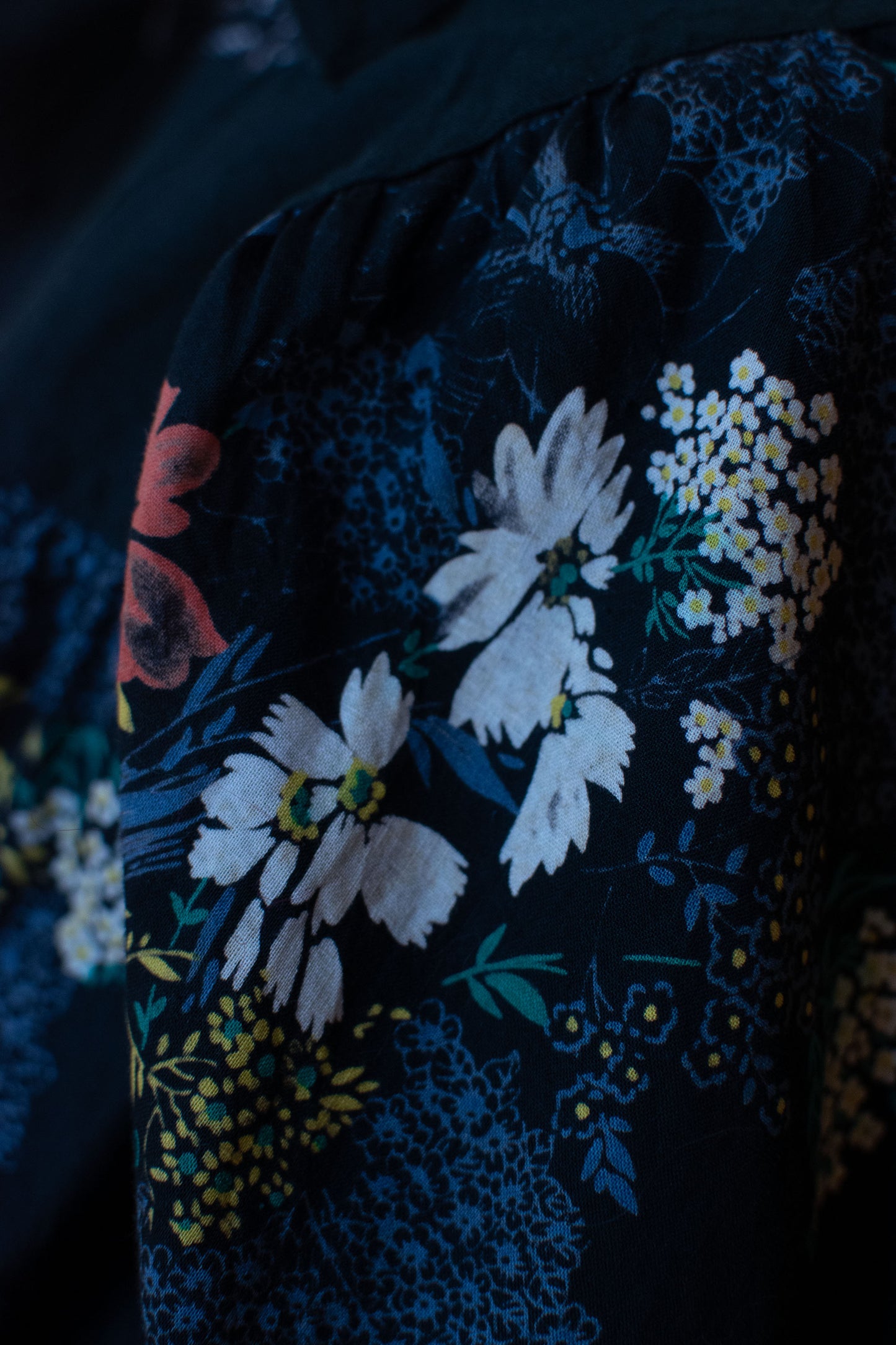 Dark Floral Print Blouse | Koos van den Akker