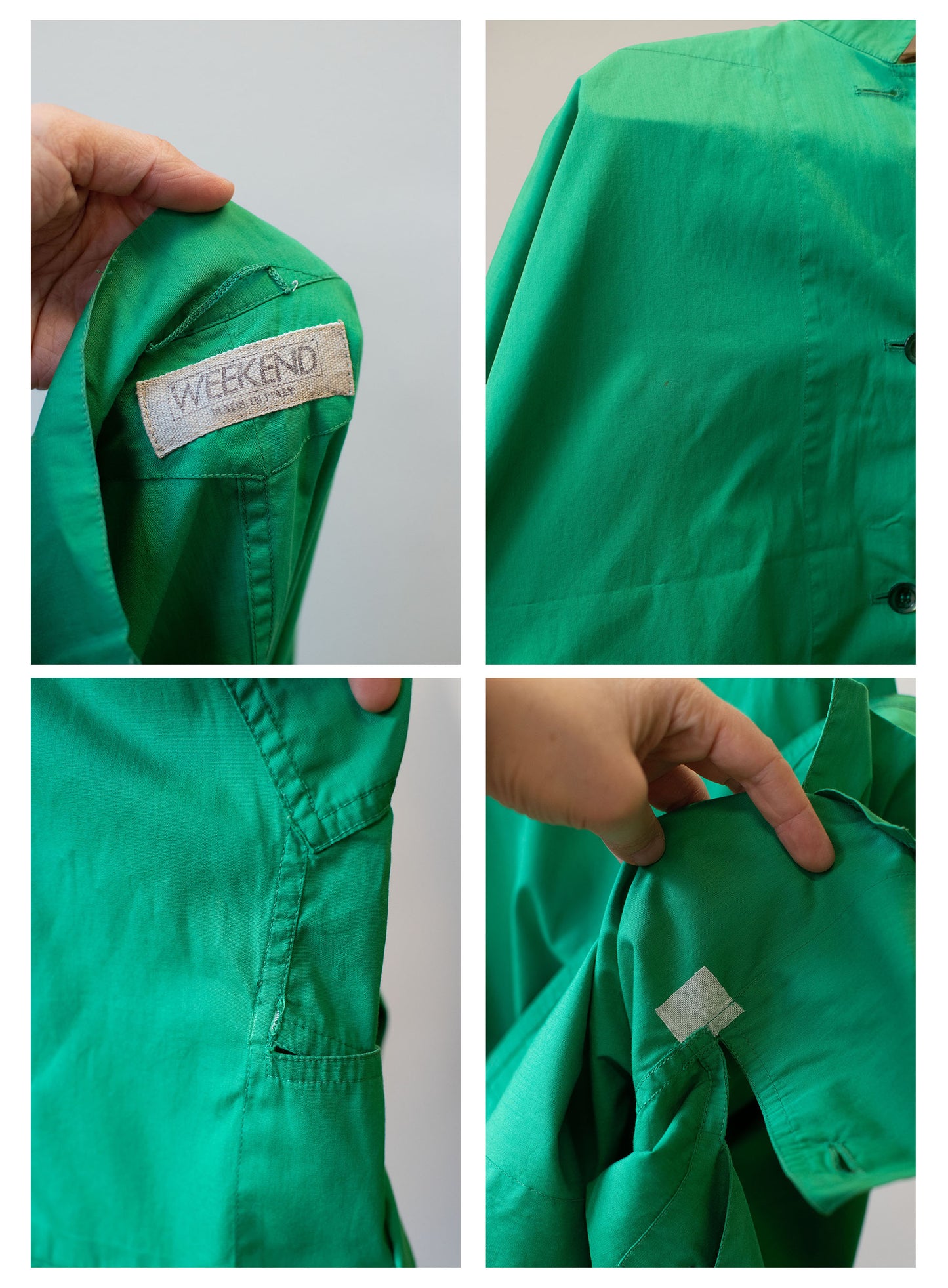 1980s Green Cotton Jacket | Weekend Max Mara