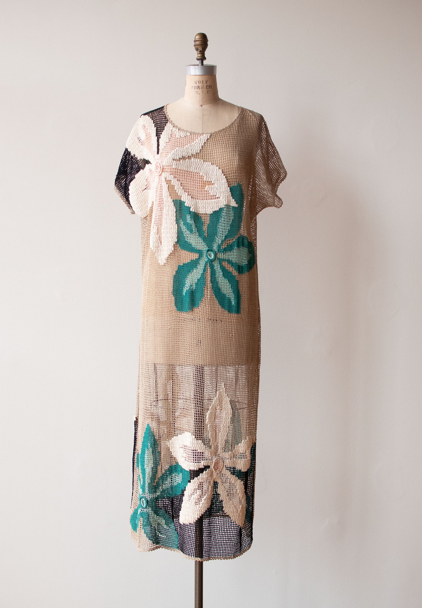 1990s Crochet Dress