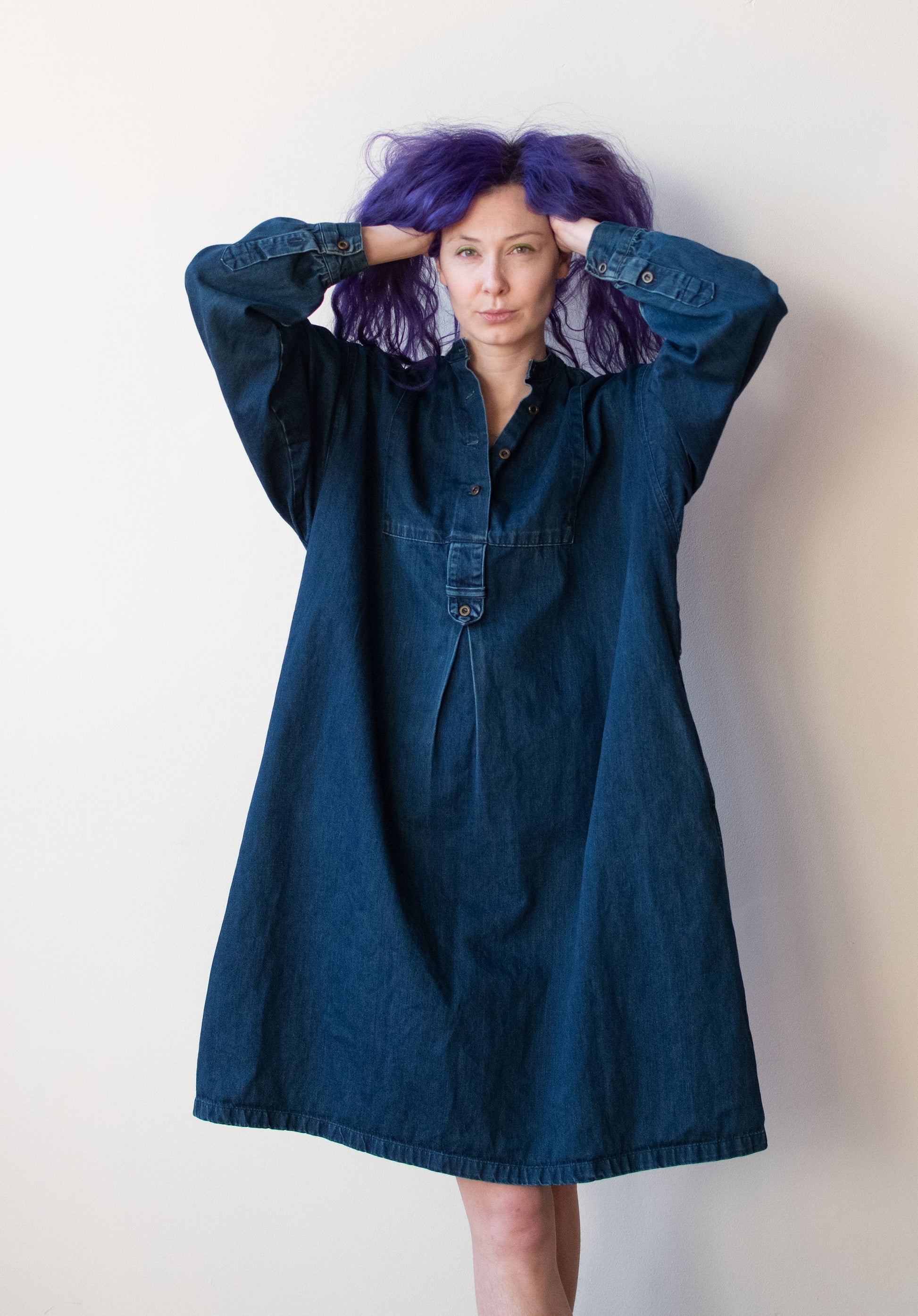 1980s Denim Dress