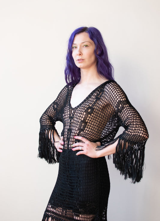 1920s Crochet Dress