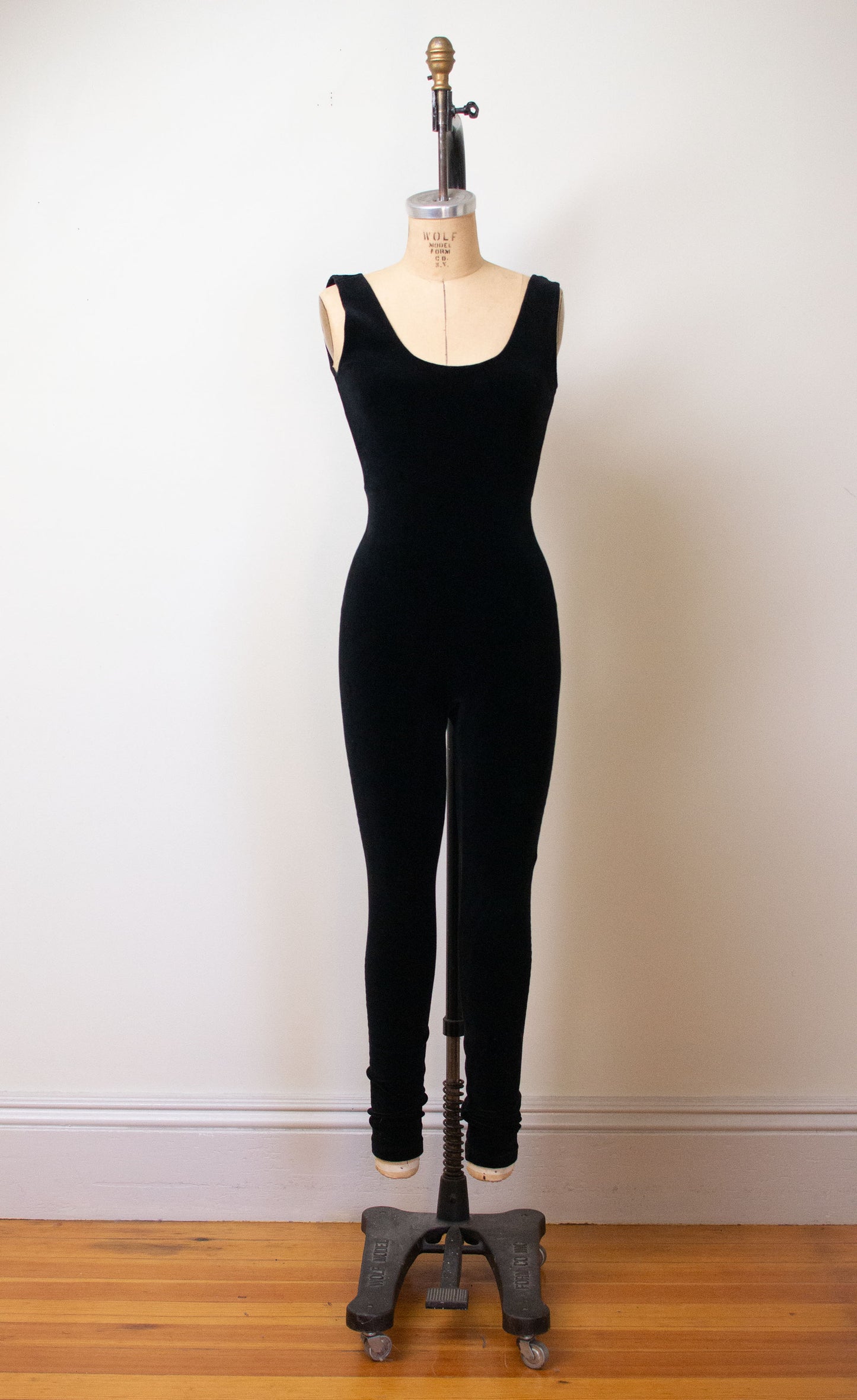 1990s Black Velvet Bodysuit | DKNY