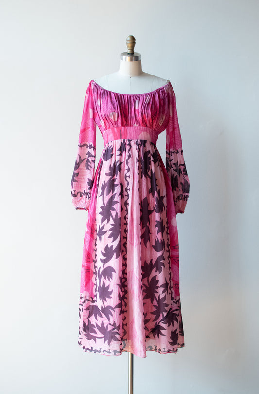 1960s Pink Gauze Dress