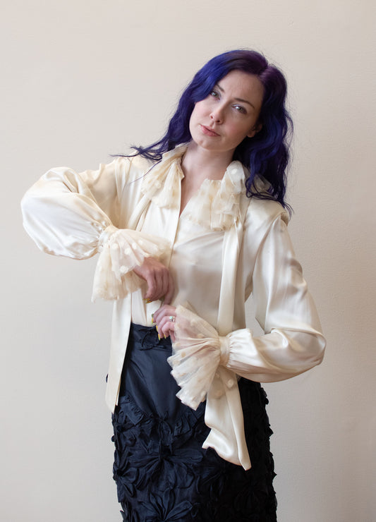 Mary Ann Restivo Silk Blouse  | A Virtual Affair