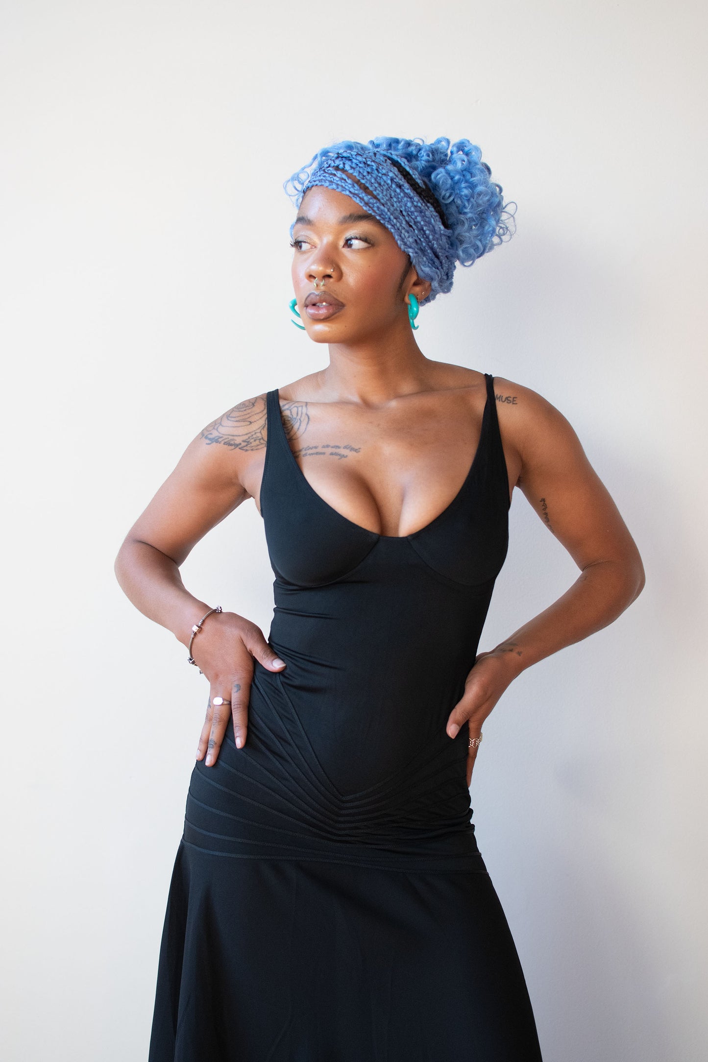 1990s Black Jersey Dress | La Perla 1990s Black Jersey Dress | La Perla