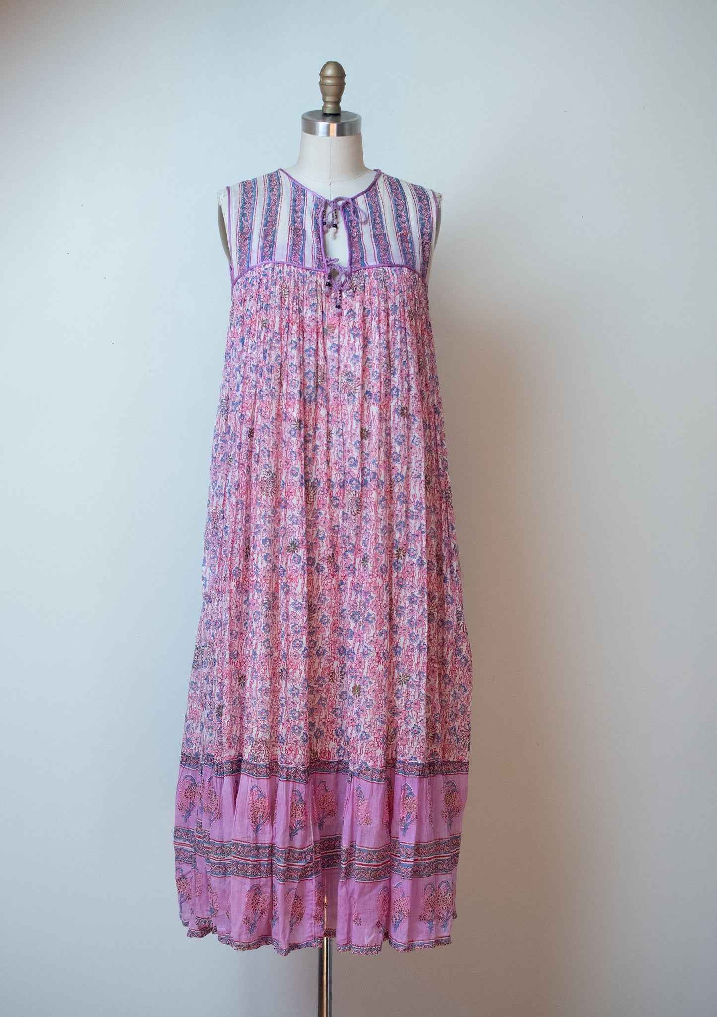 1970s Indian Gauze Dress