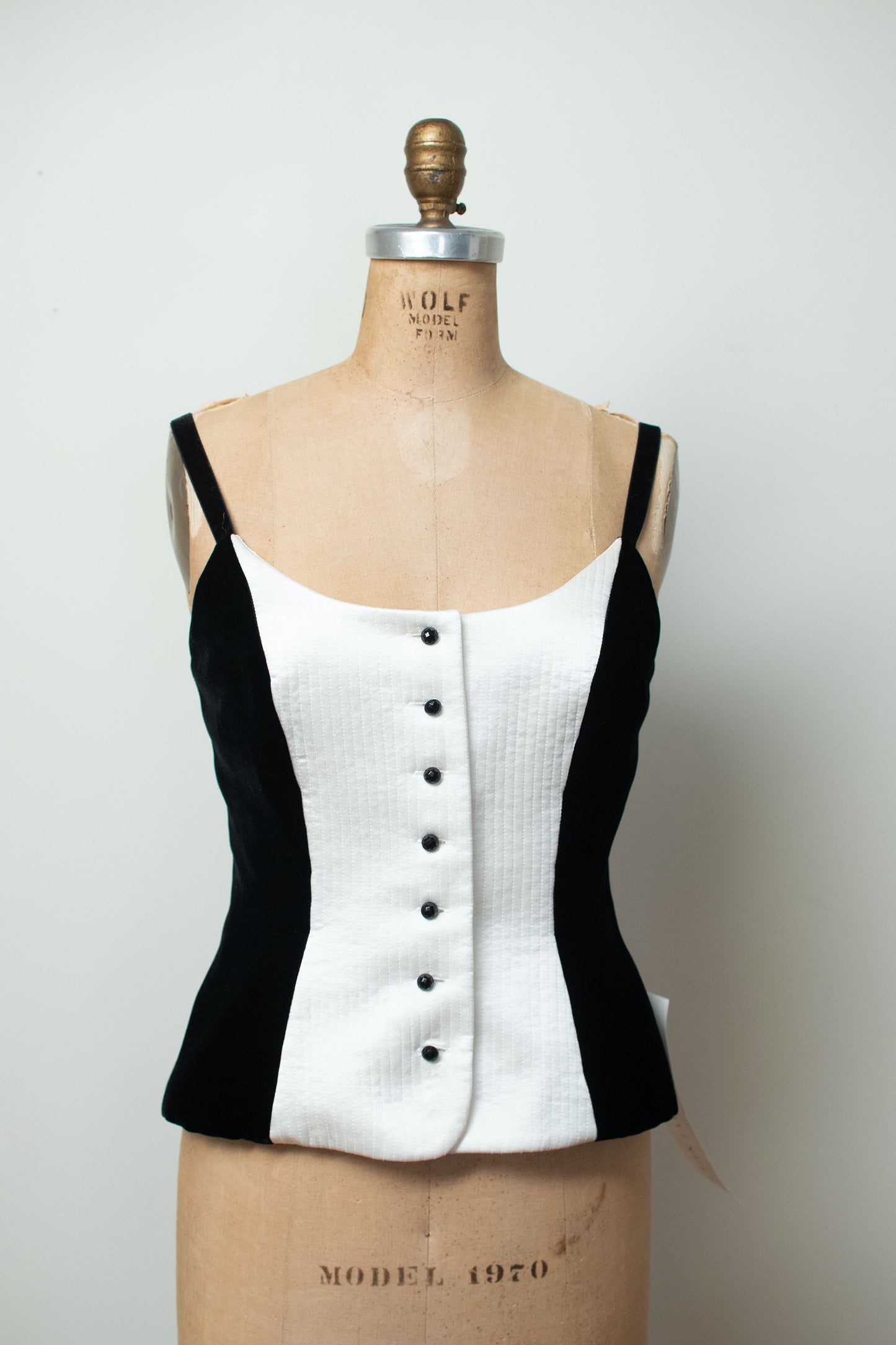 1990s Tuxedo Top