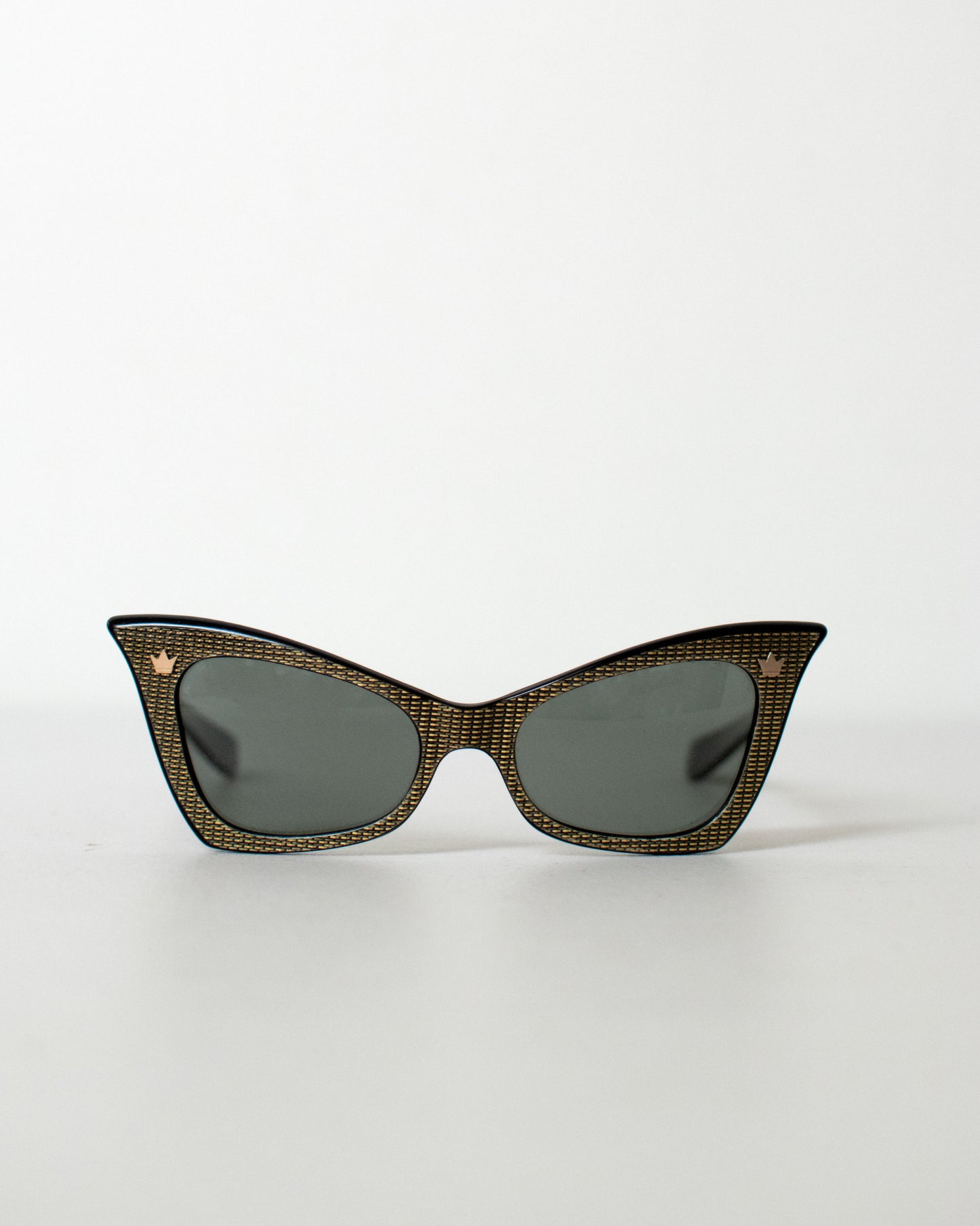1950s Sunglasses | Black and Gold Cool Ray