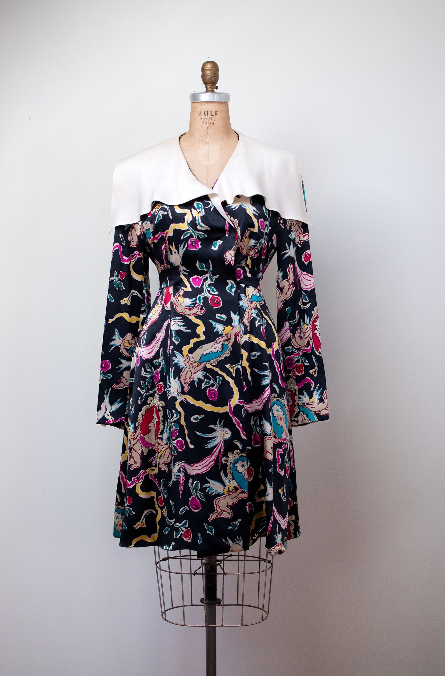 1990s Printed Silk Dress | Christian Lacroix