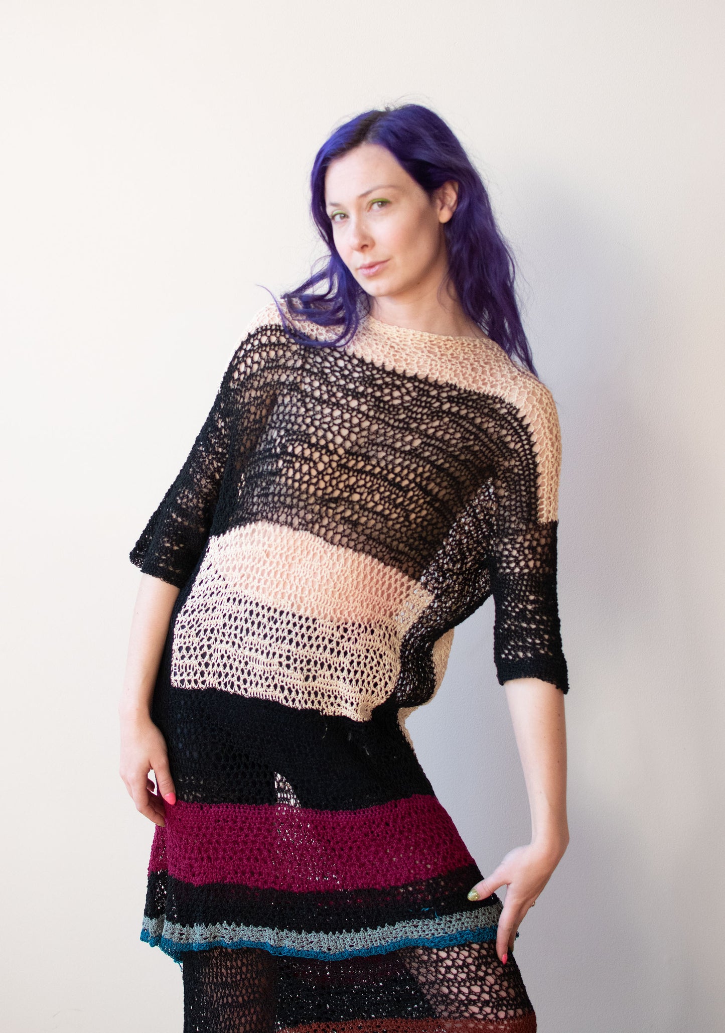 1980s Crochet Dress