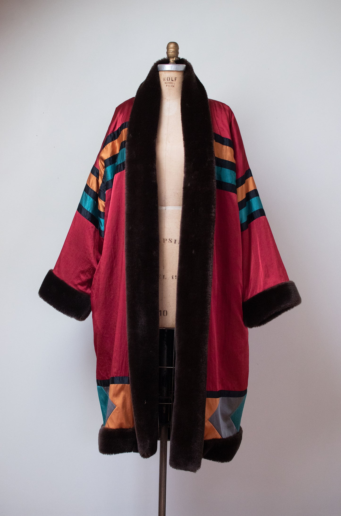 SALE 1980s Reversible Cocoon Coat