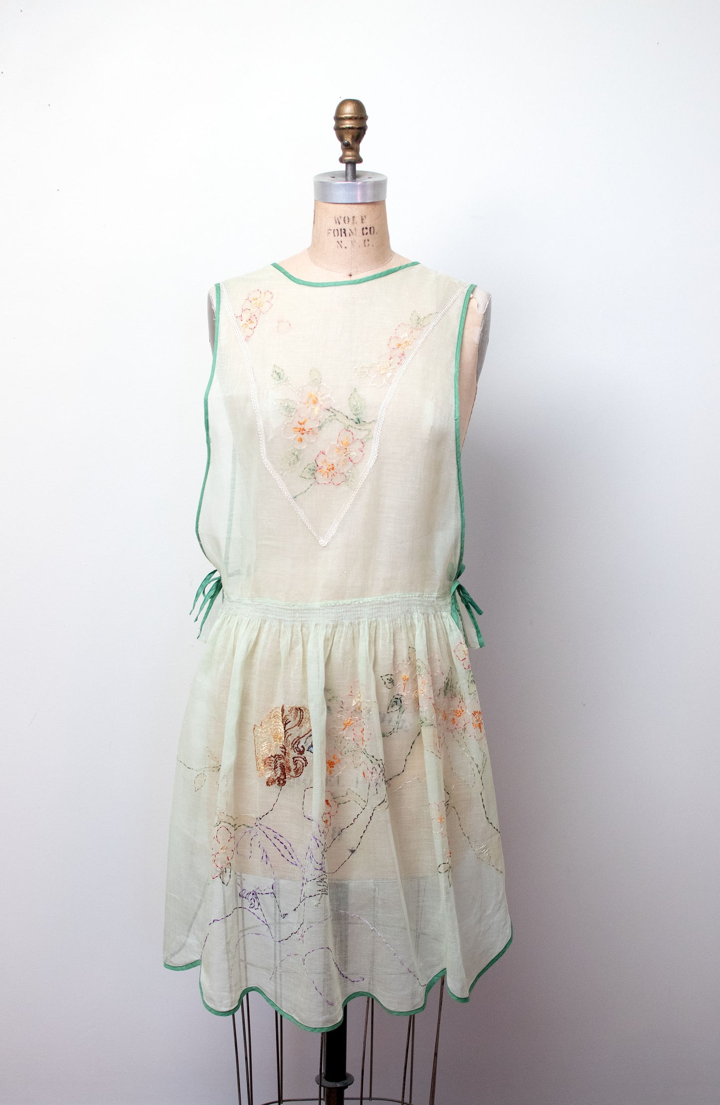 1920s Embroidered Apron