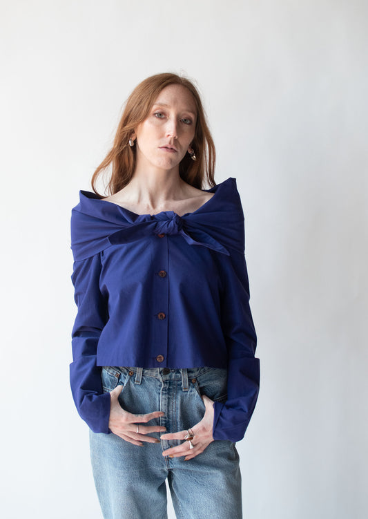 Off-the-shoulder shirt | G Gigli