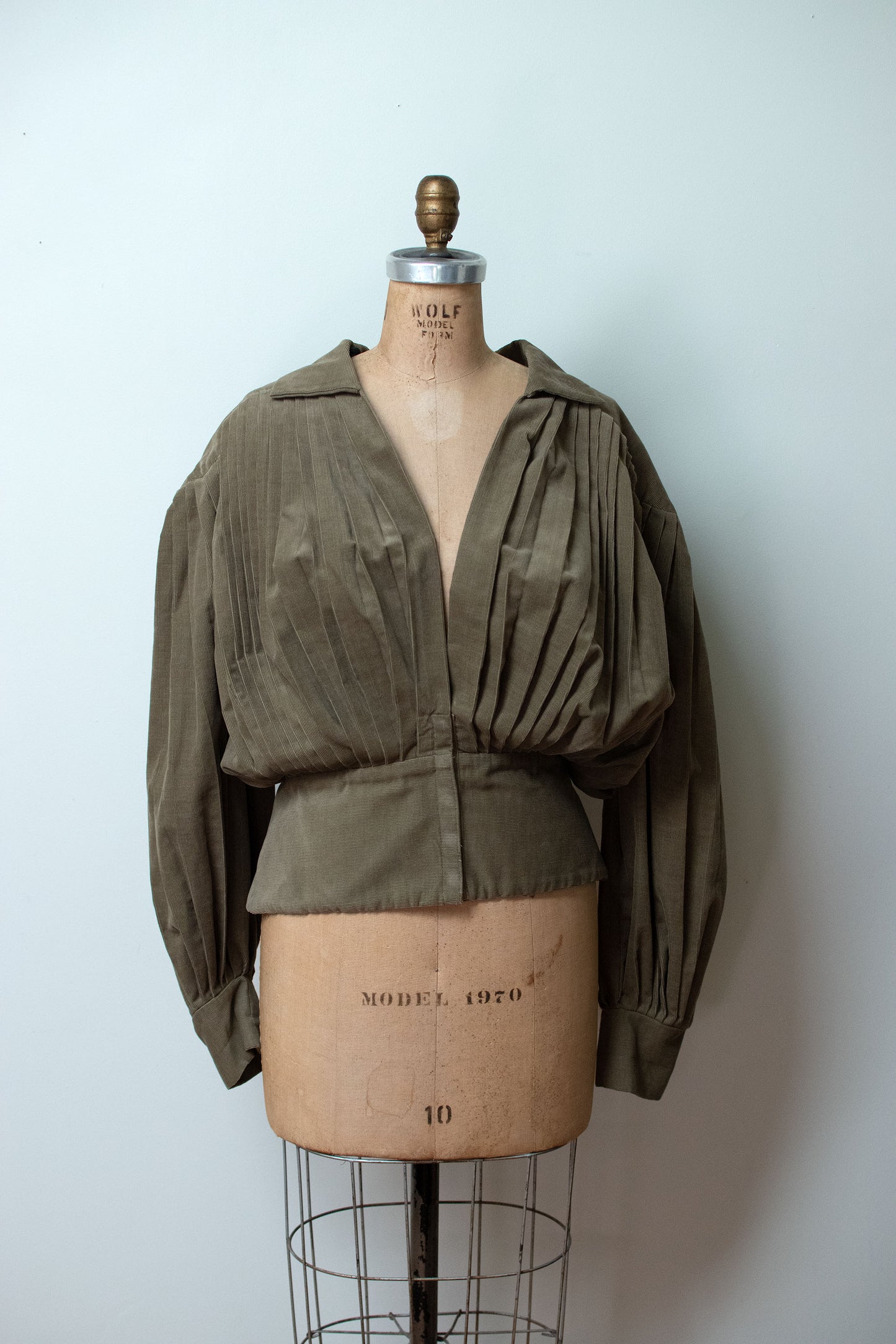 1980s Pleated Corduroy Jacket | Norma Kamali