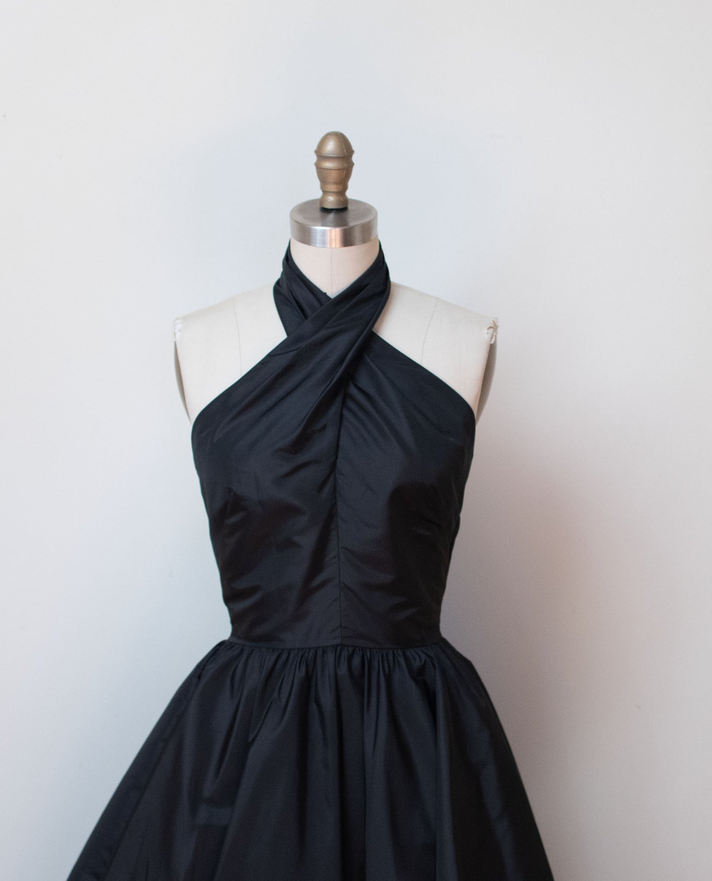 1980s Black Halter Dress | Victor Costa