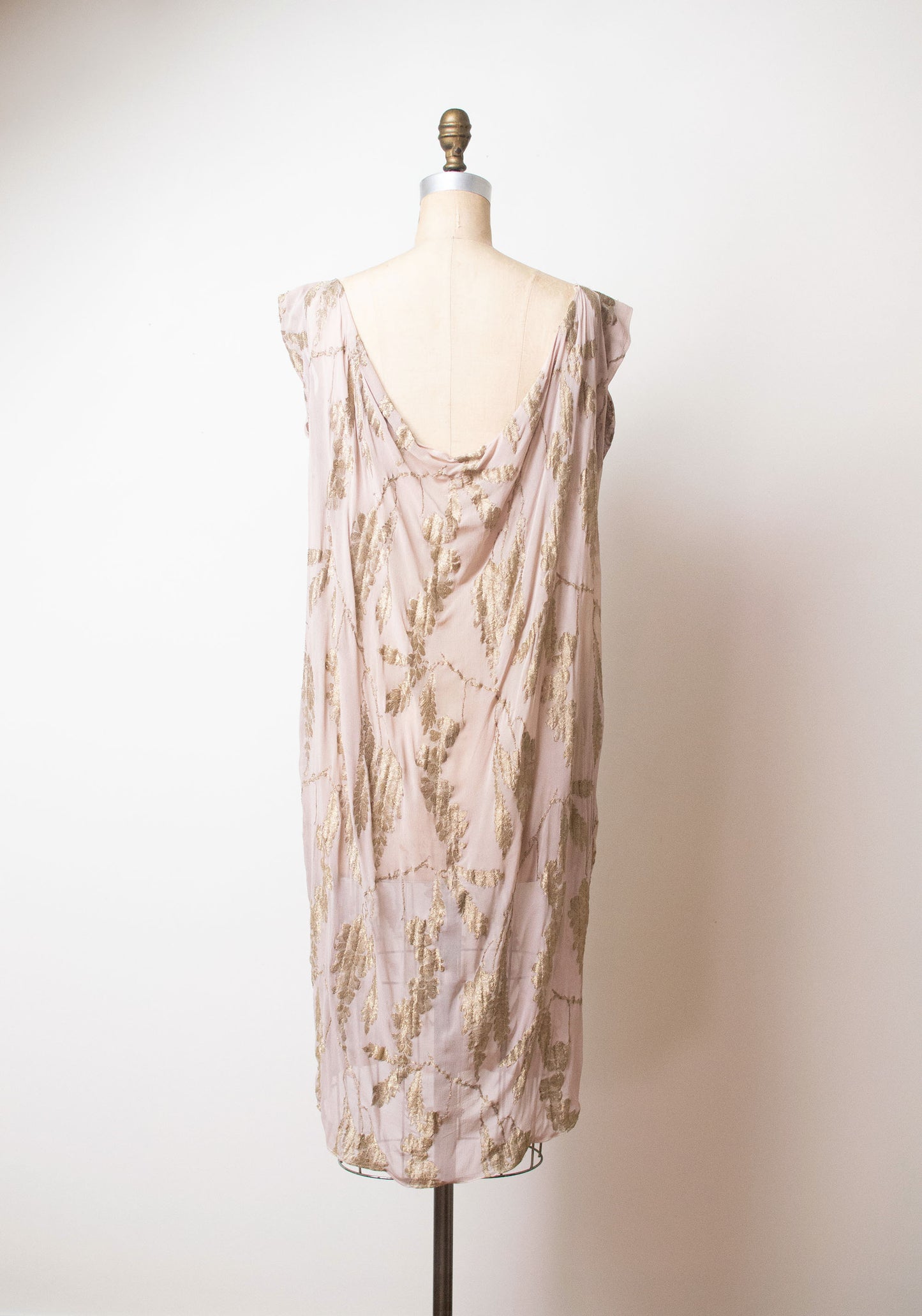 1920s Sheer lamé Dress
