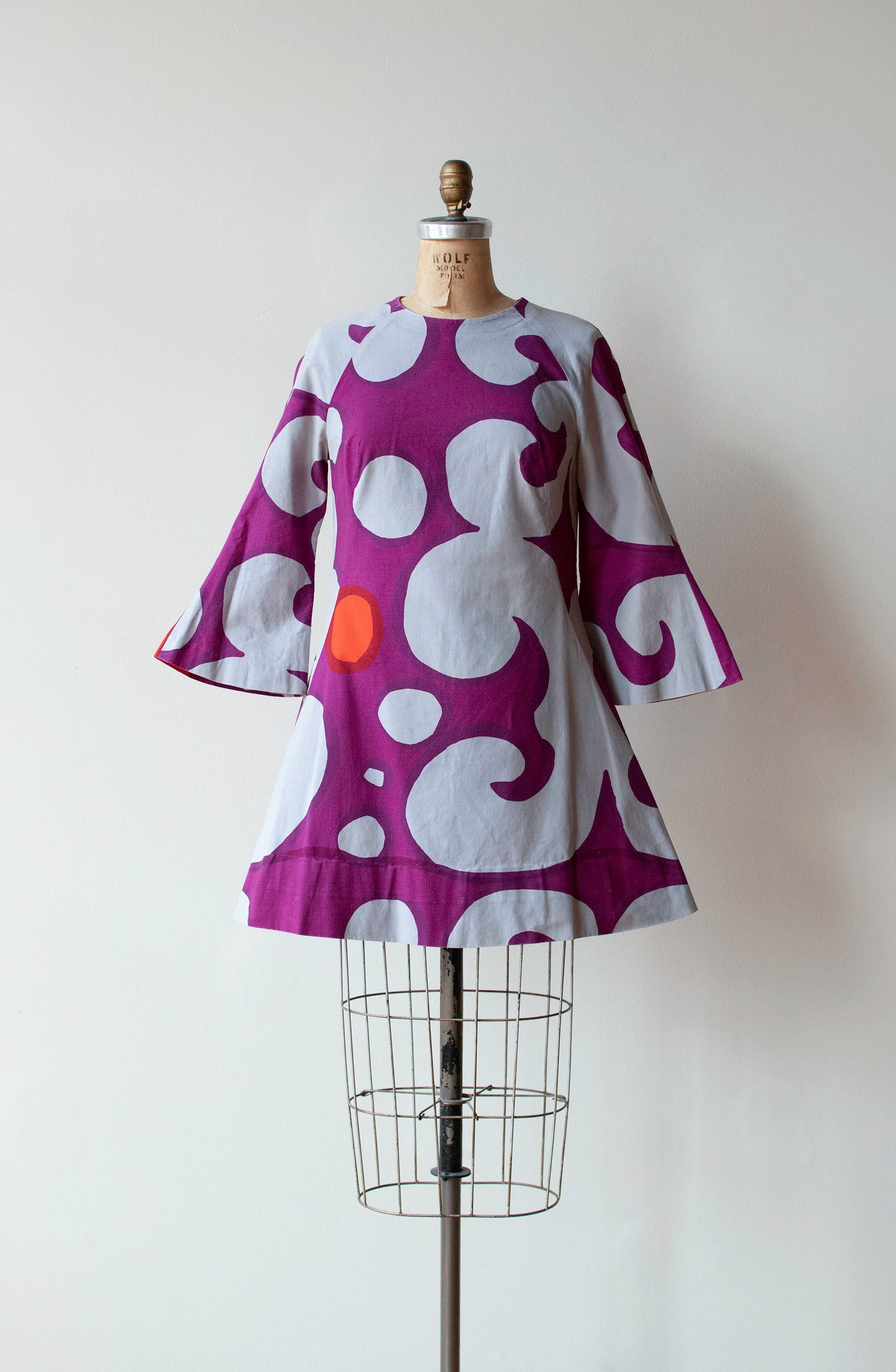 Oasis Print Mini Dress Purple | Marimekko 1966